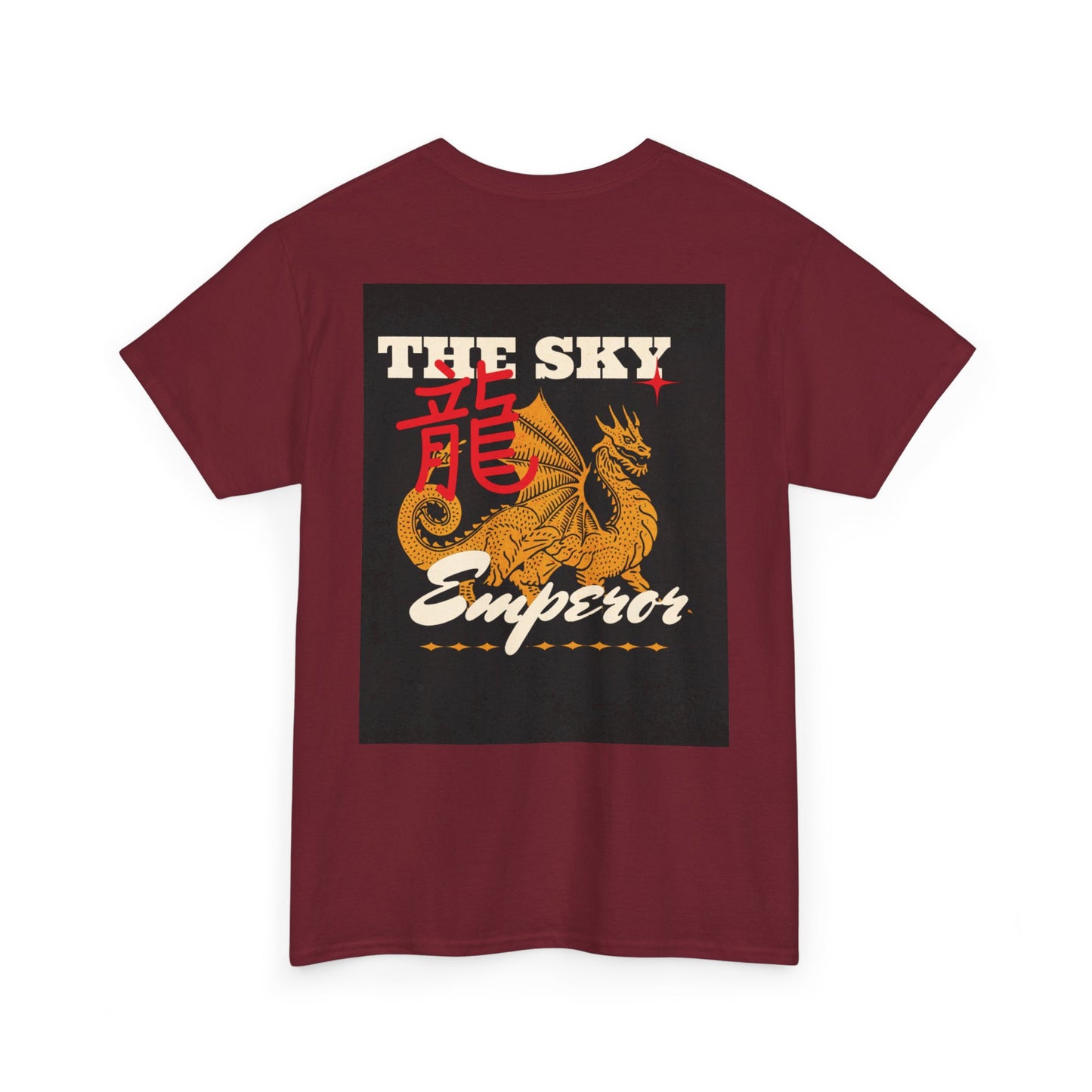 Emperor Dragon Unisex Heavy Cotton Tee - Bold Graphic Tee for Fashion Enthusiasts