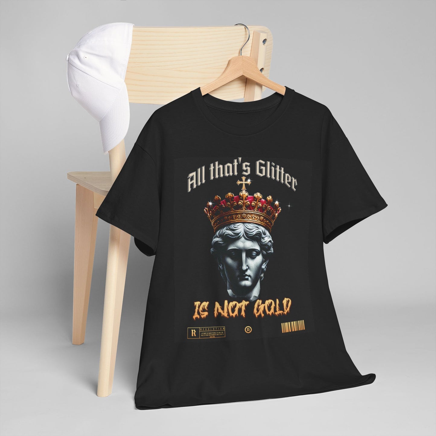 All That Glitters Unisex Heavy Cotton Tee - Statement Graphic T-Shirt