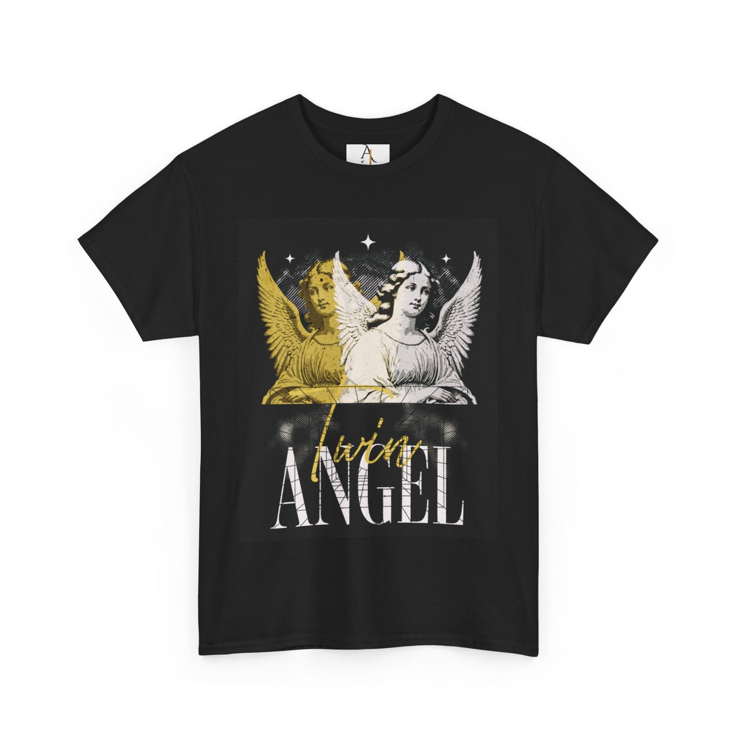 Celestial Angel Graphic Unisex Heavy Cotton Tee - Spiritual Vibes