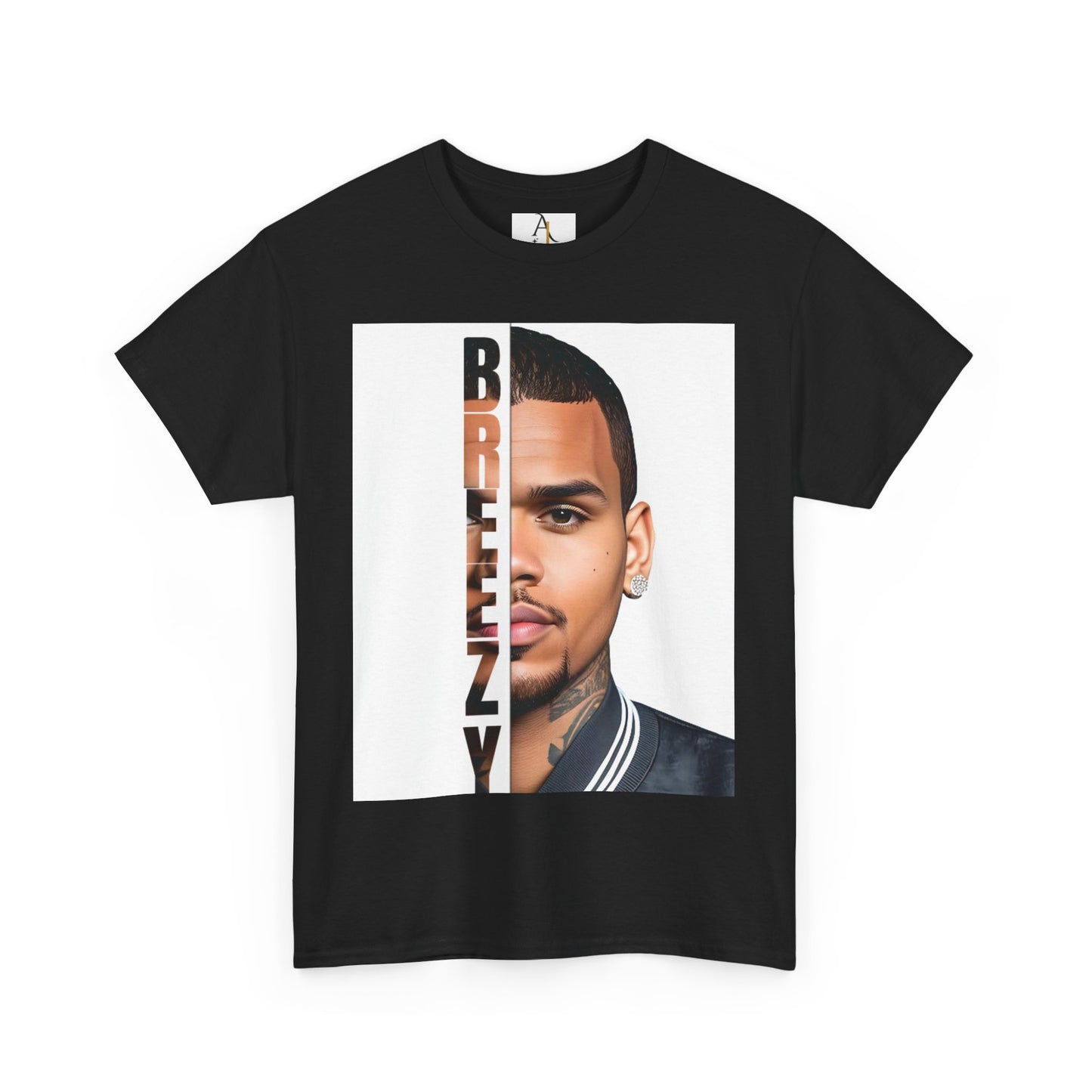 BREEZY Unisex Heavy Cotton Tee - Trendy Graphic T-Shirt for Music Lovers