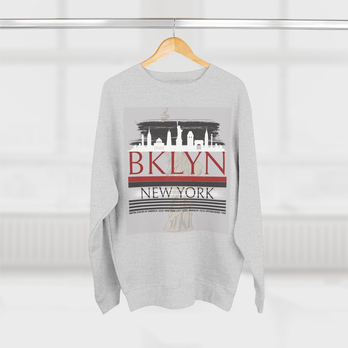 Brooklyn NYC Unisex Crewneck Sweatshirt - Casual Urban Apparel