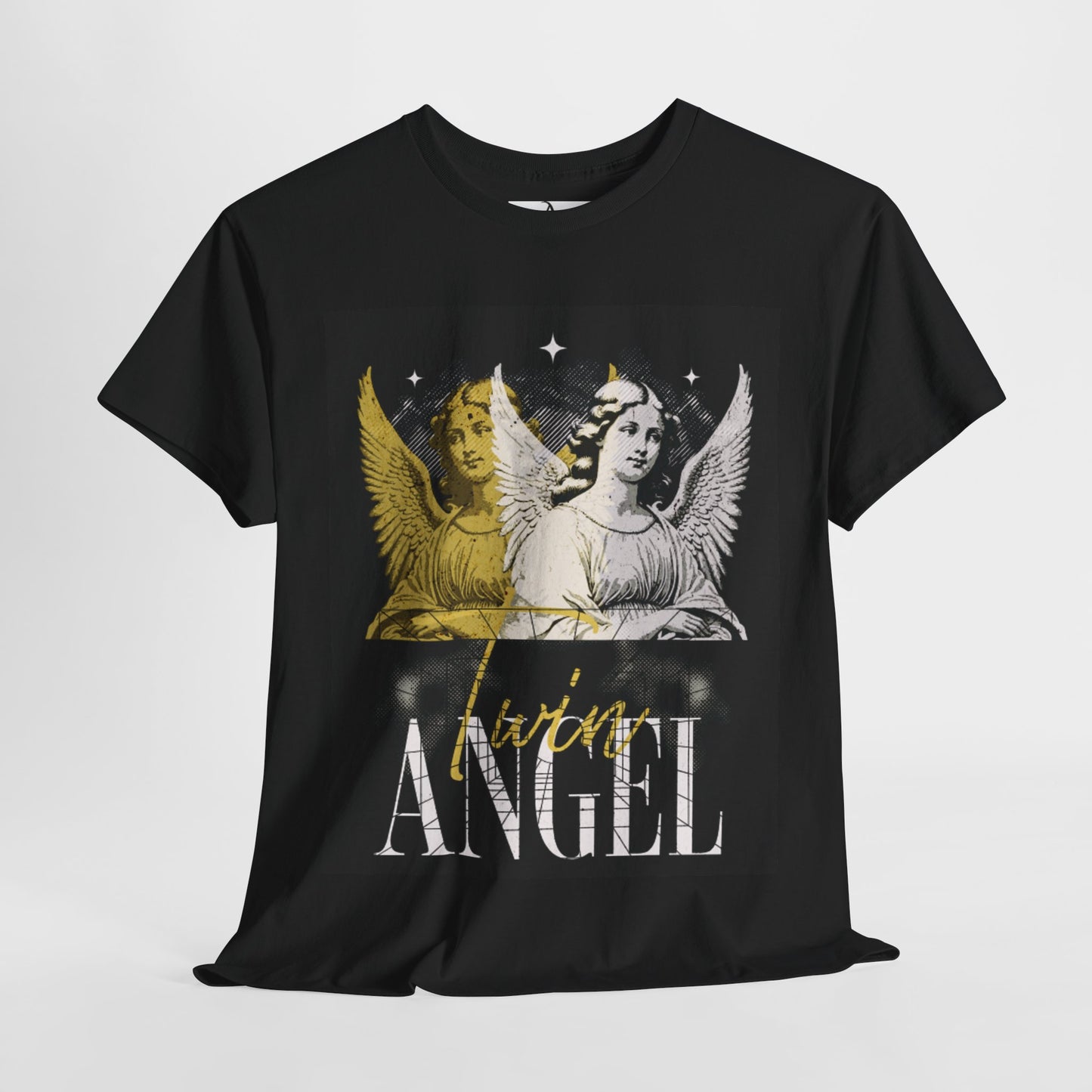 Celestial Angel Graphic Unisex Heavy Cotton Tee - Spiritual Vibes