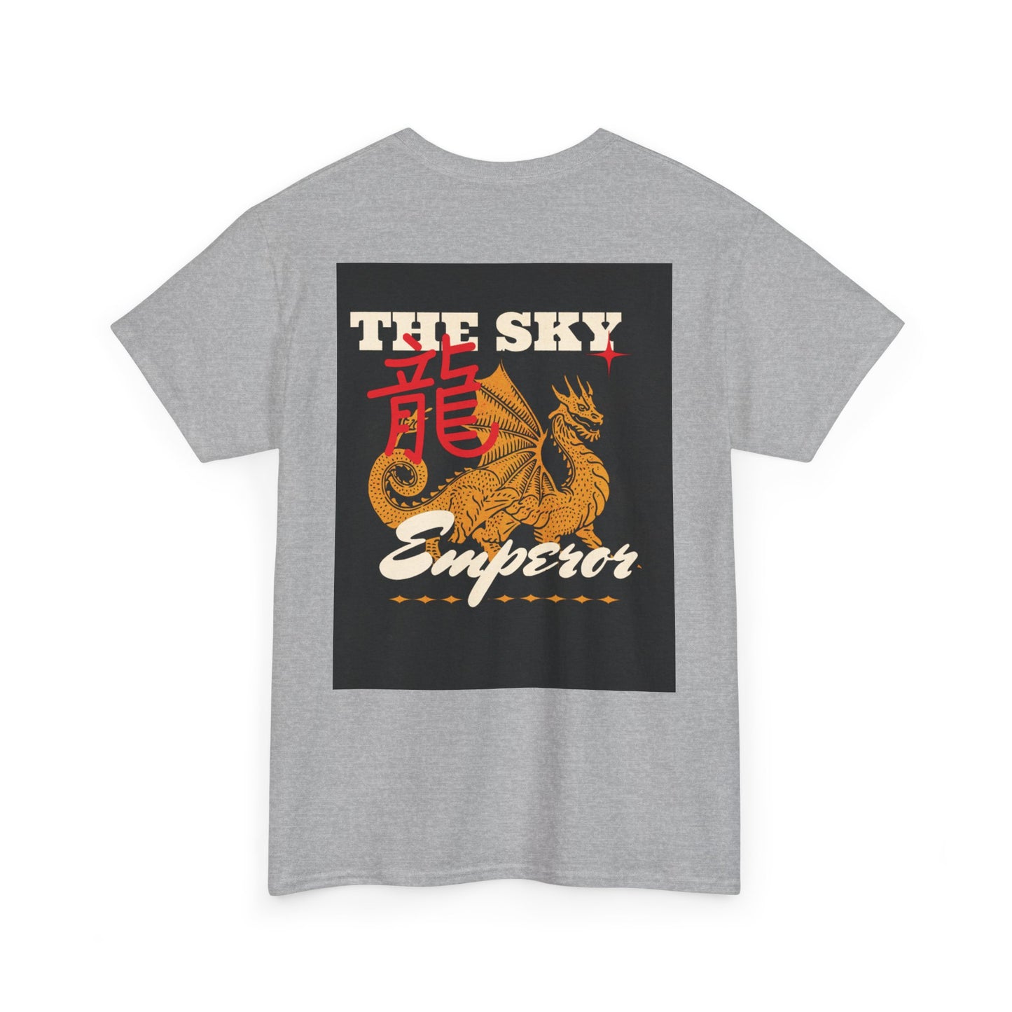 Emperor Dragon Unisex Heavy Cotton Tee - Bold Graphic Tee for Fashion Enthusiasts