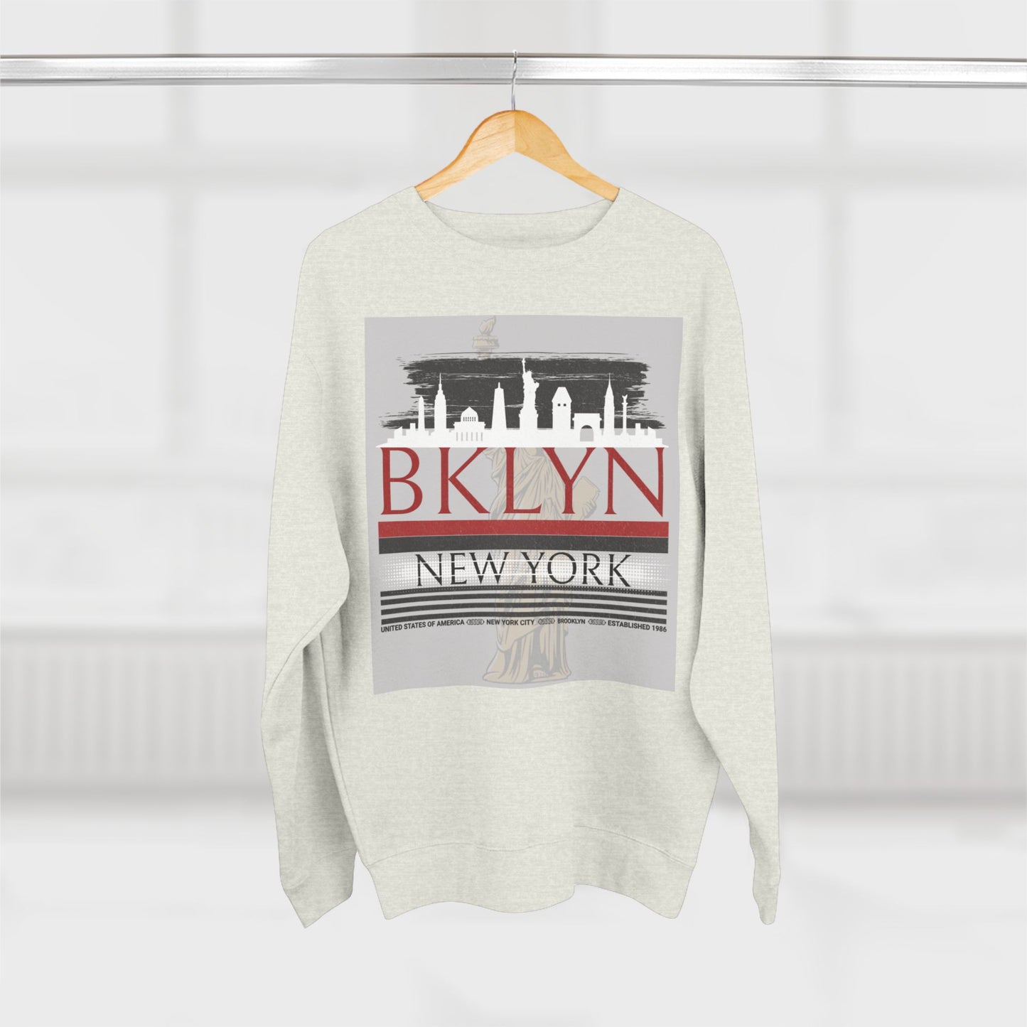 Brooklyn NYC Unisex Crewneck Sweatshirt - Casual Urban Apparel