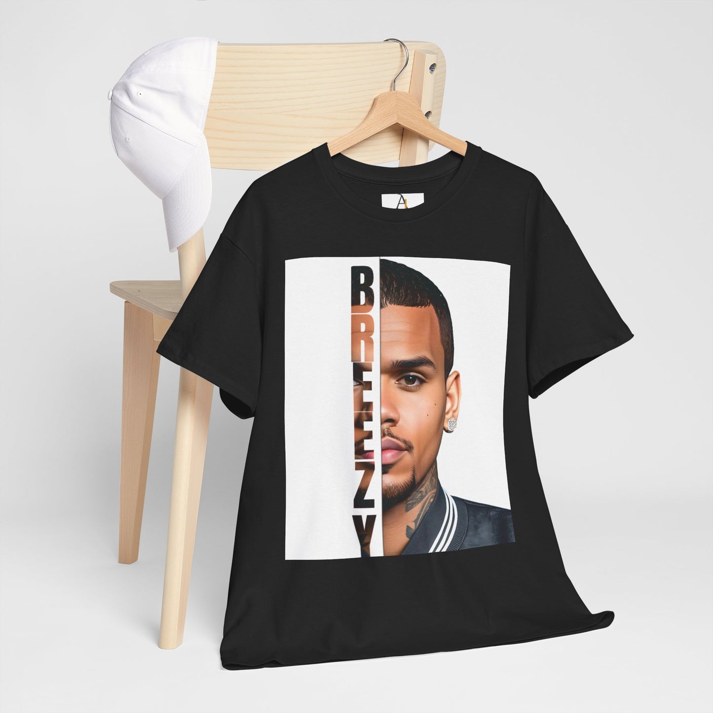 BREEZY Unisex Heavy Cotton Tee - Trendy Graphic T-Shirt for Music Lovers