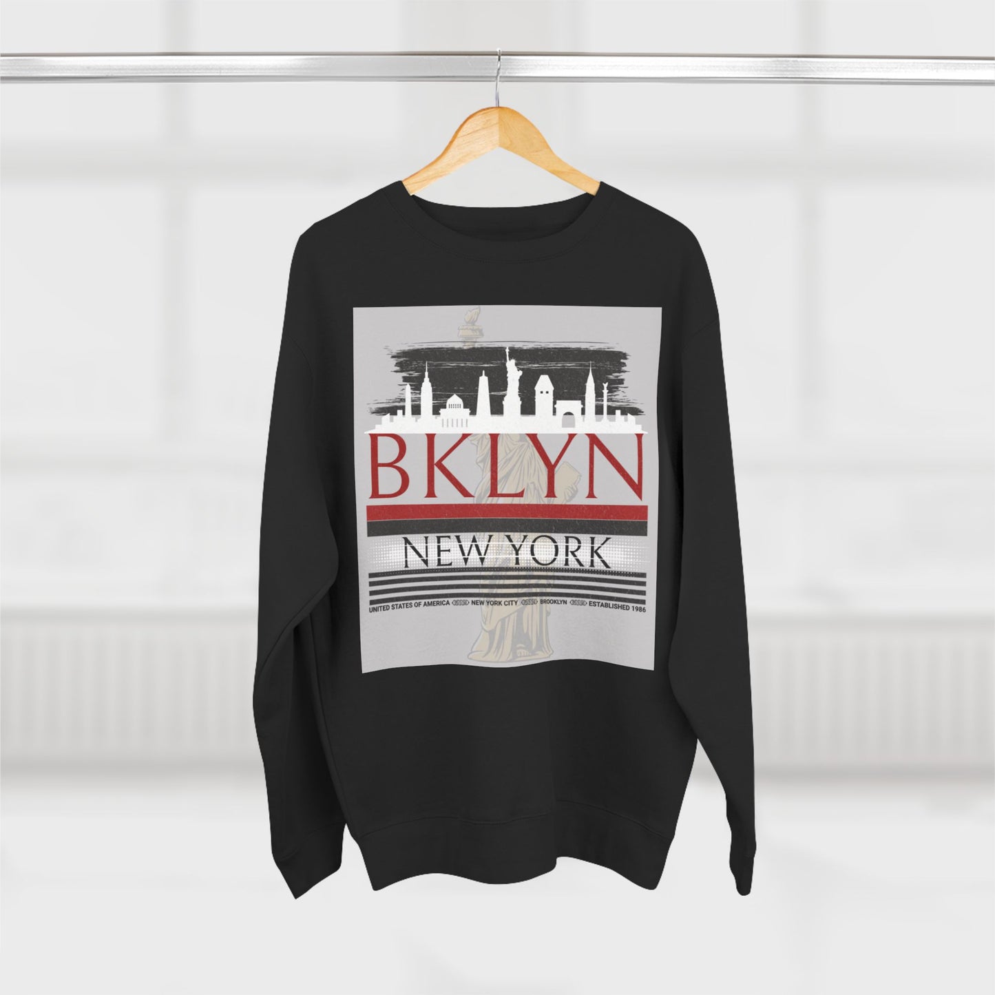 Brooklyn NYC Unisex Crewneck Sweatshirt - Casual Urban Apparel