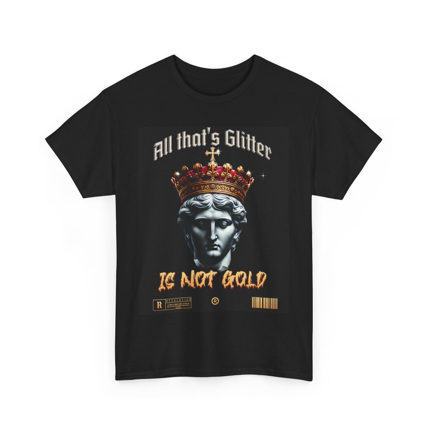 All That Glitters Unisex Heavy Cotton Tee - Statement Graphic T-Shirt