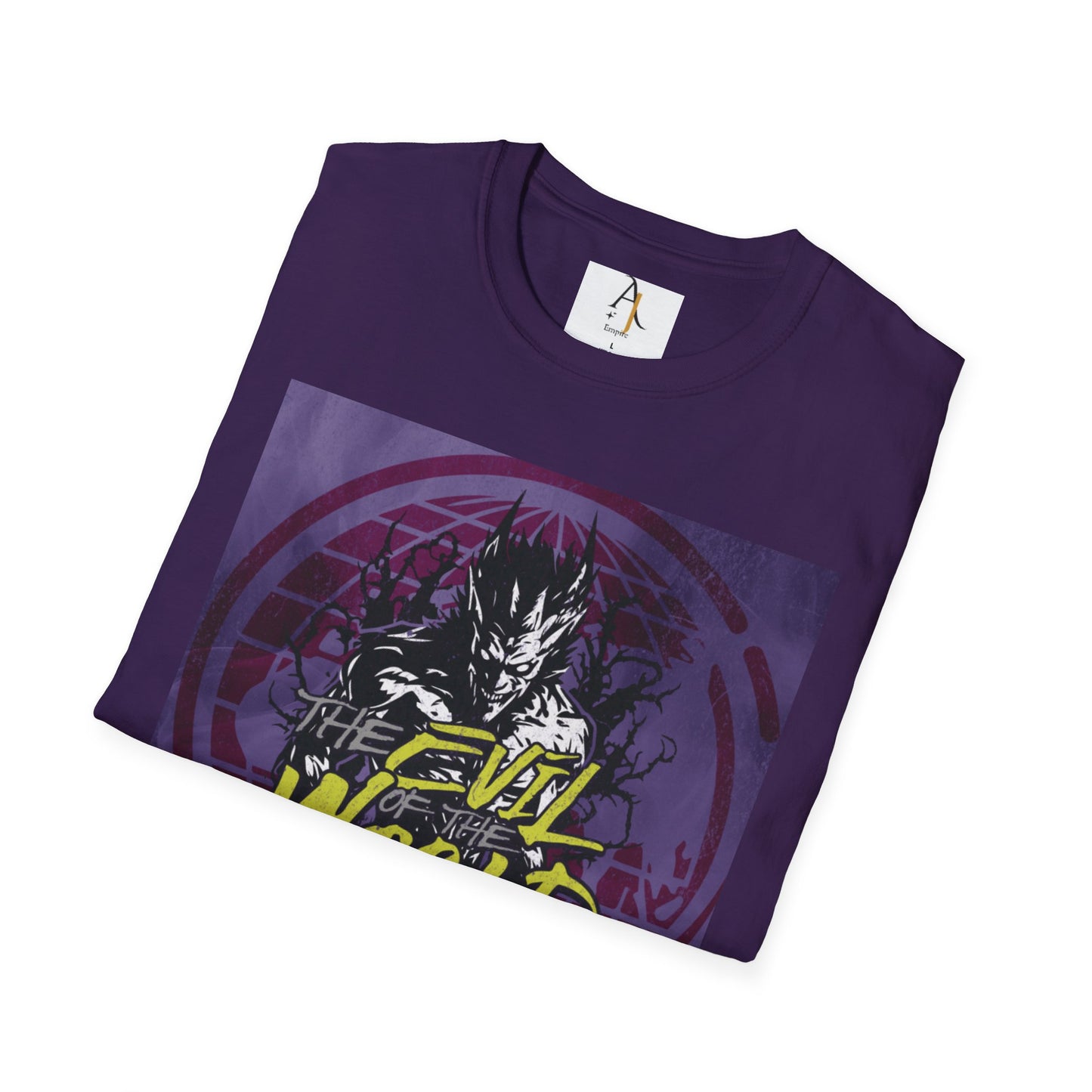 Unisex Softstyle T-Shirt - 'The Evil is the Human Being' Graphic Tee