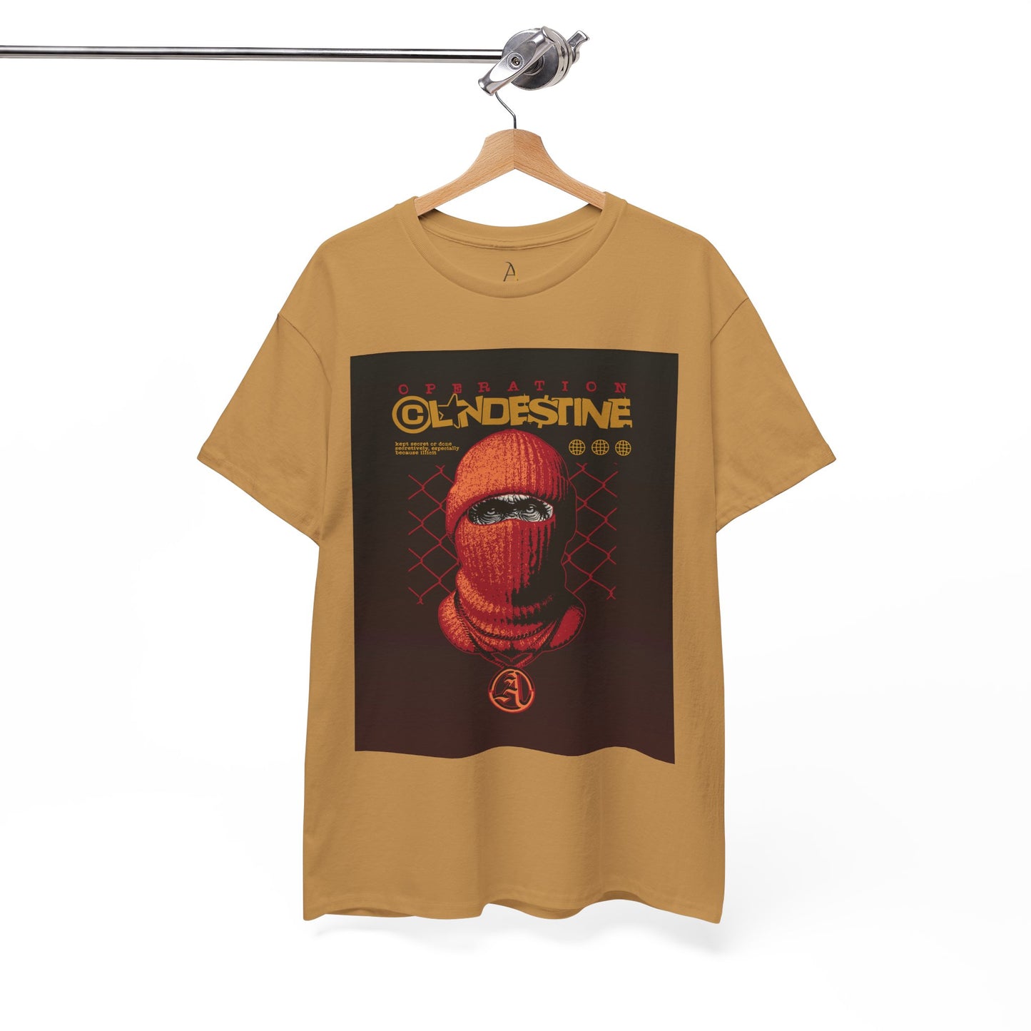 Operation Clandestine Unisex Heavy Cotton Tee - Retro Graphic T-Shirt