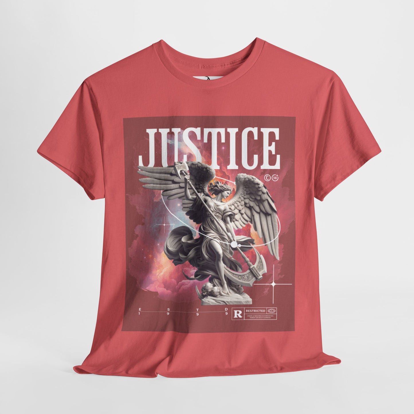 Justice Graphic Unisex Heavy Cotton Tee - Bold Art for Activism & Everyday Wear