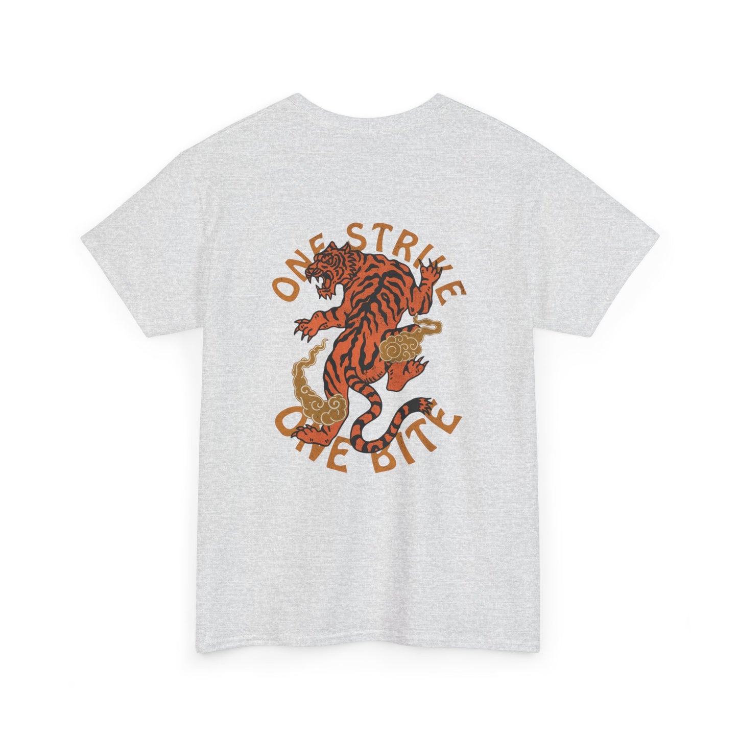 Unisex Heavy Cotton Tee - Fierce Tiger Design | Casual Streetwear for Animal Lovers