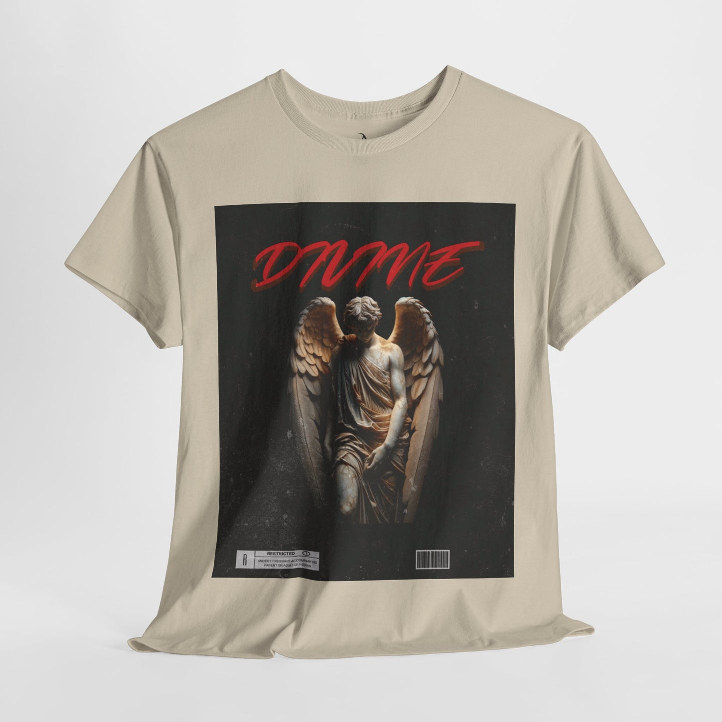 Unisex Heavy Cotton Tee - Divine Angel Graphic T-Shirt