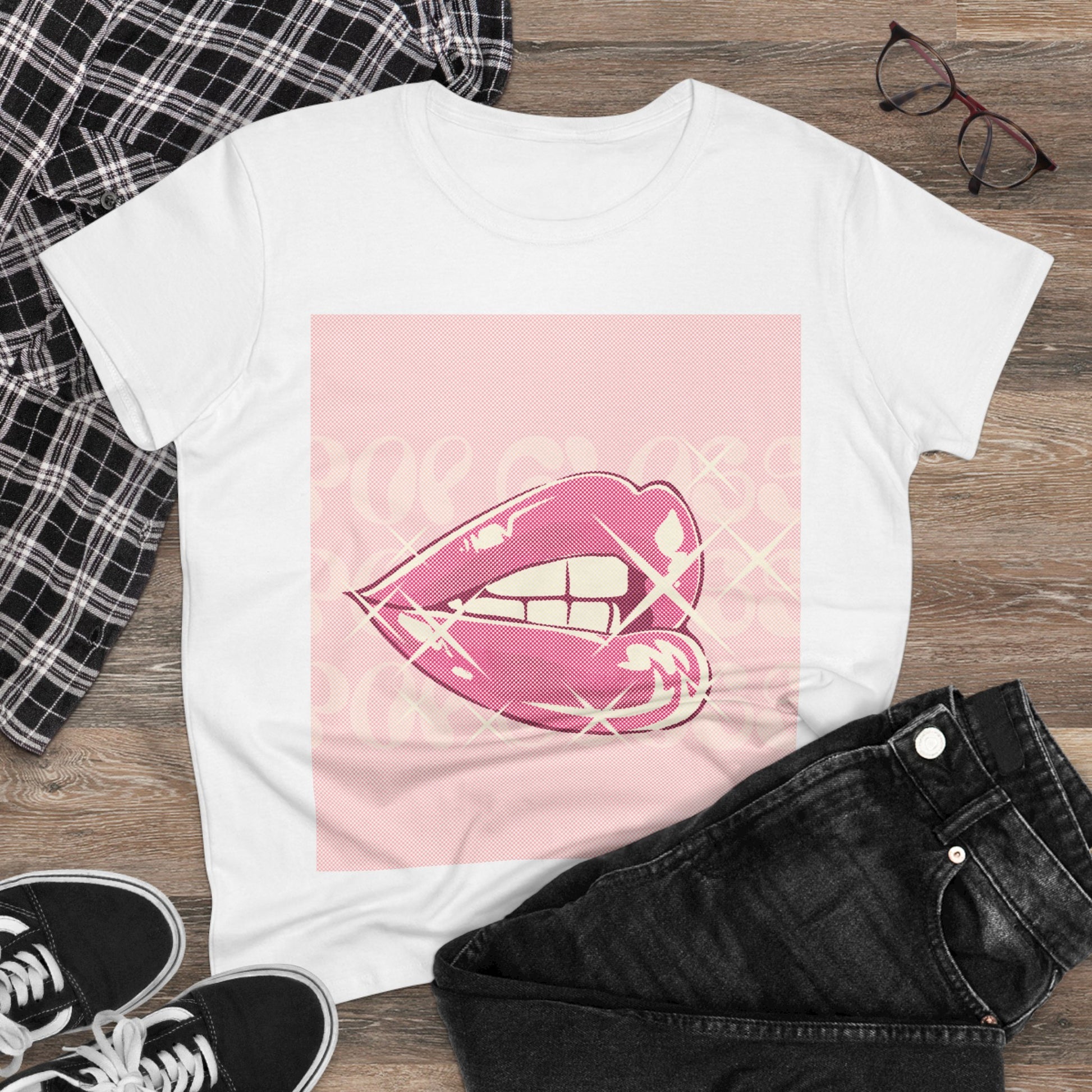 Lip Graphic Tees | Women's Cotton Tee | A&J Empire