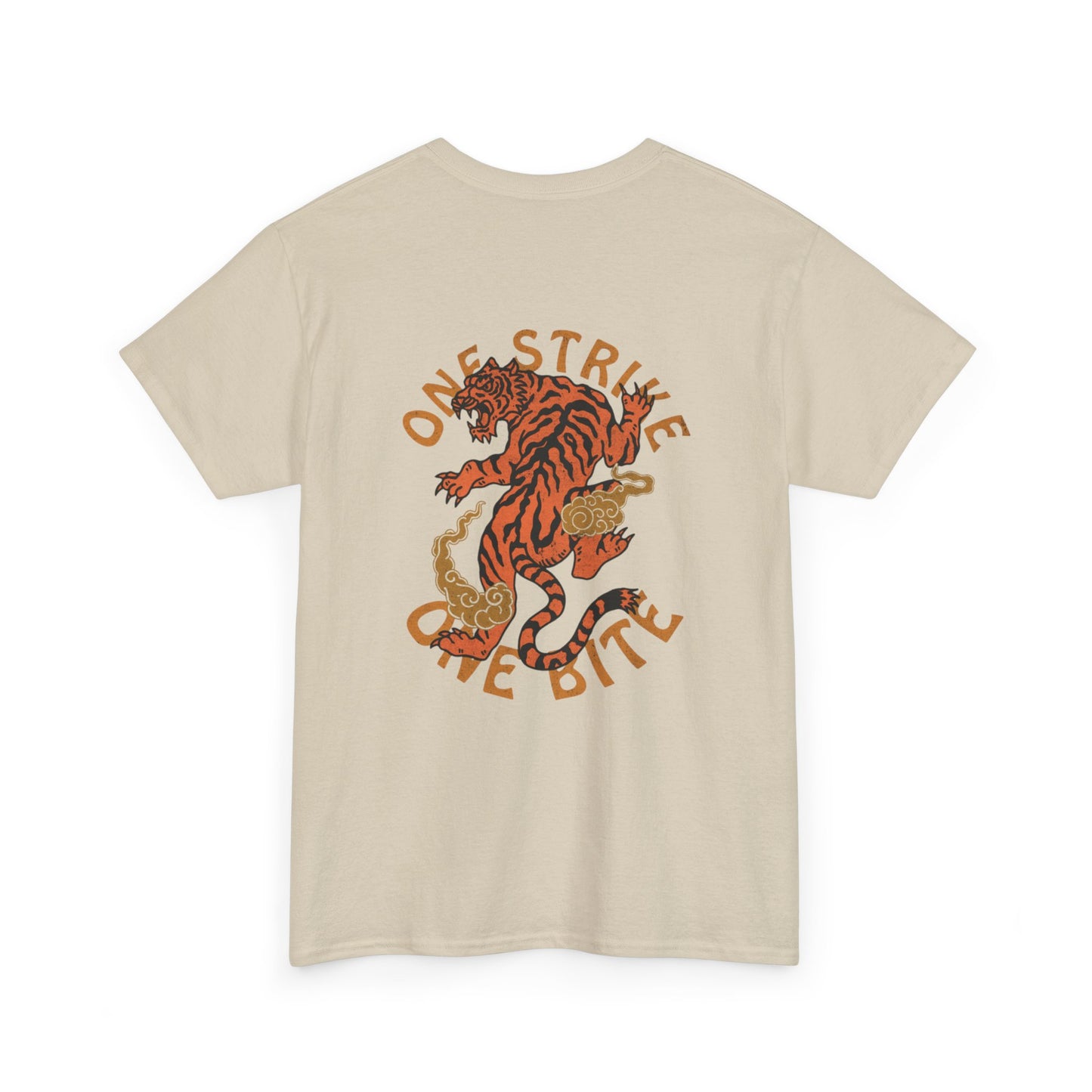 Unisex Heavy Cotton Tee - Fierce Tiger Design | Casual Streetwear for Animal Lovers