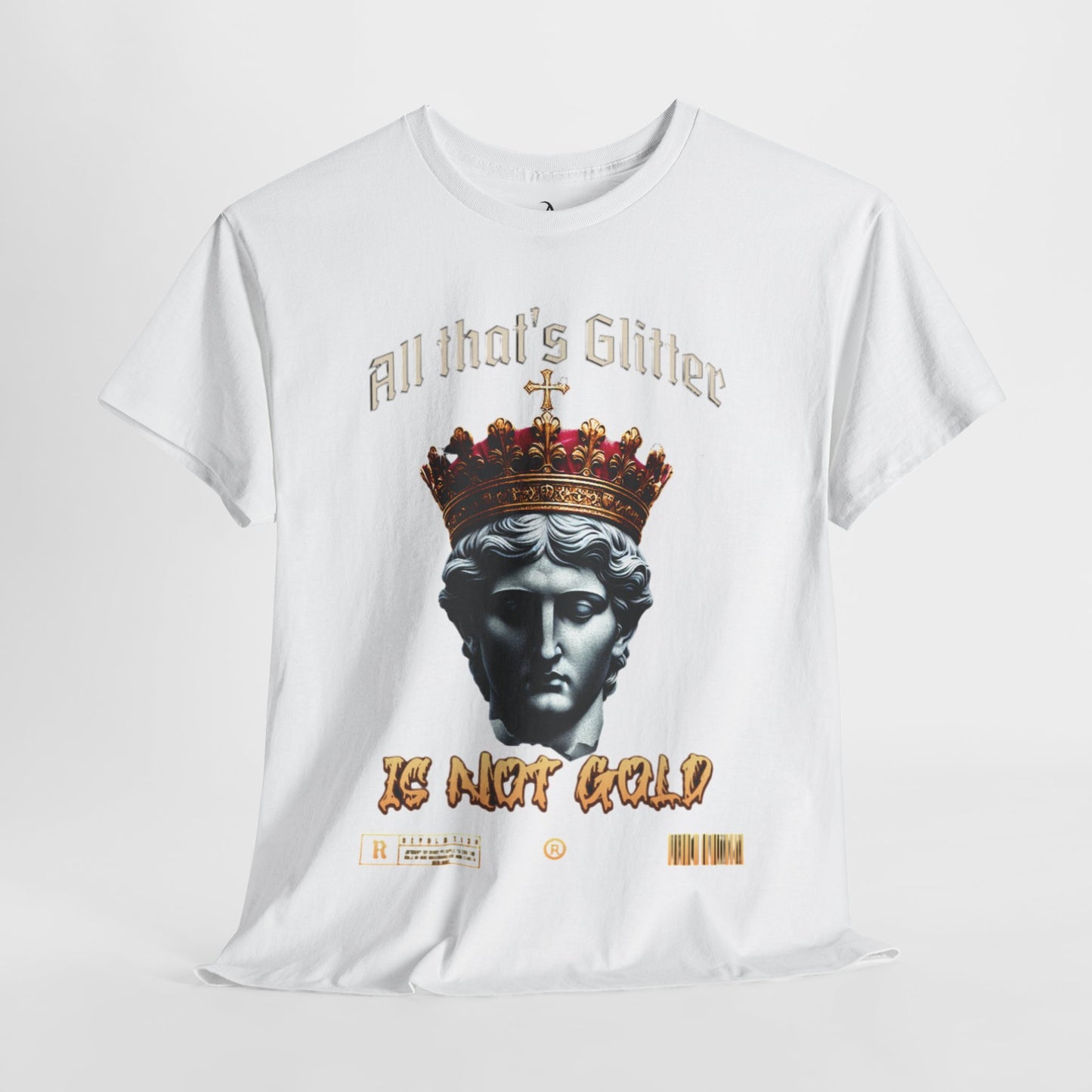 All That Glitters Unisex Heavy Cotton Tee - Statement Graphic T-Shirt