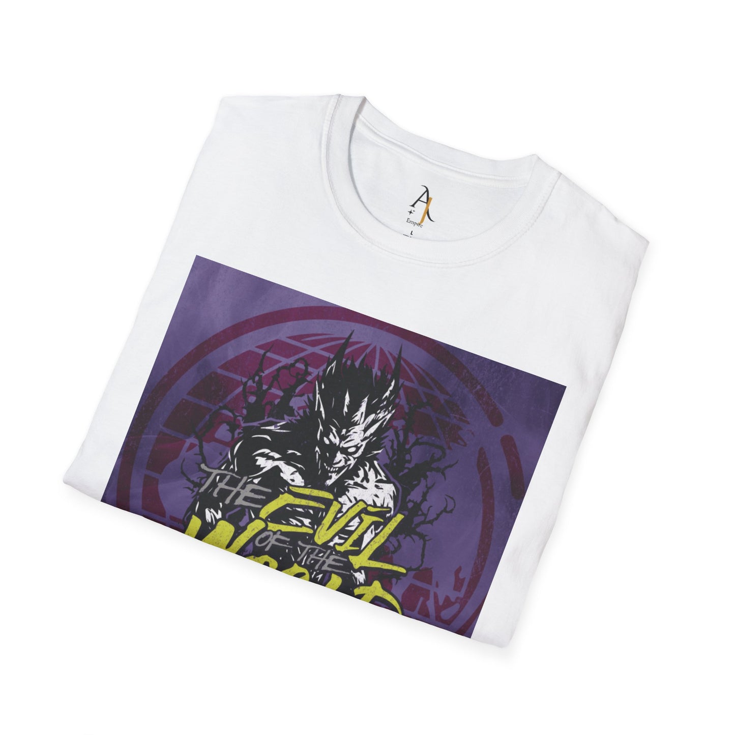 Unisex Softstyle T-Shirt - 'The Evil is the Human Being' Graphic Tee