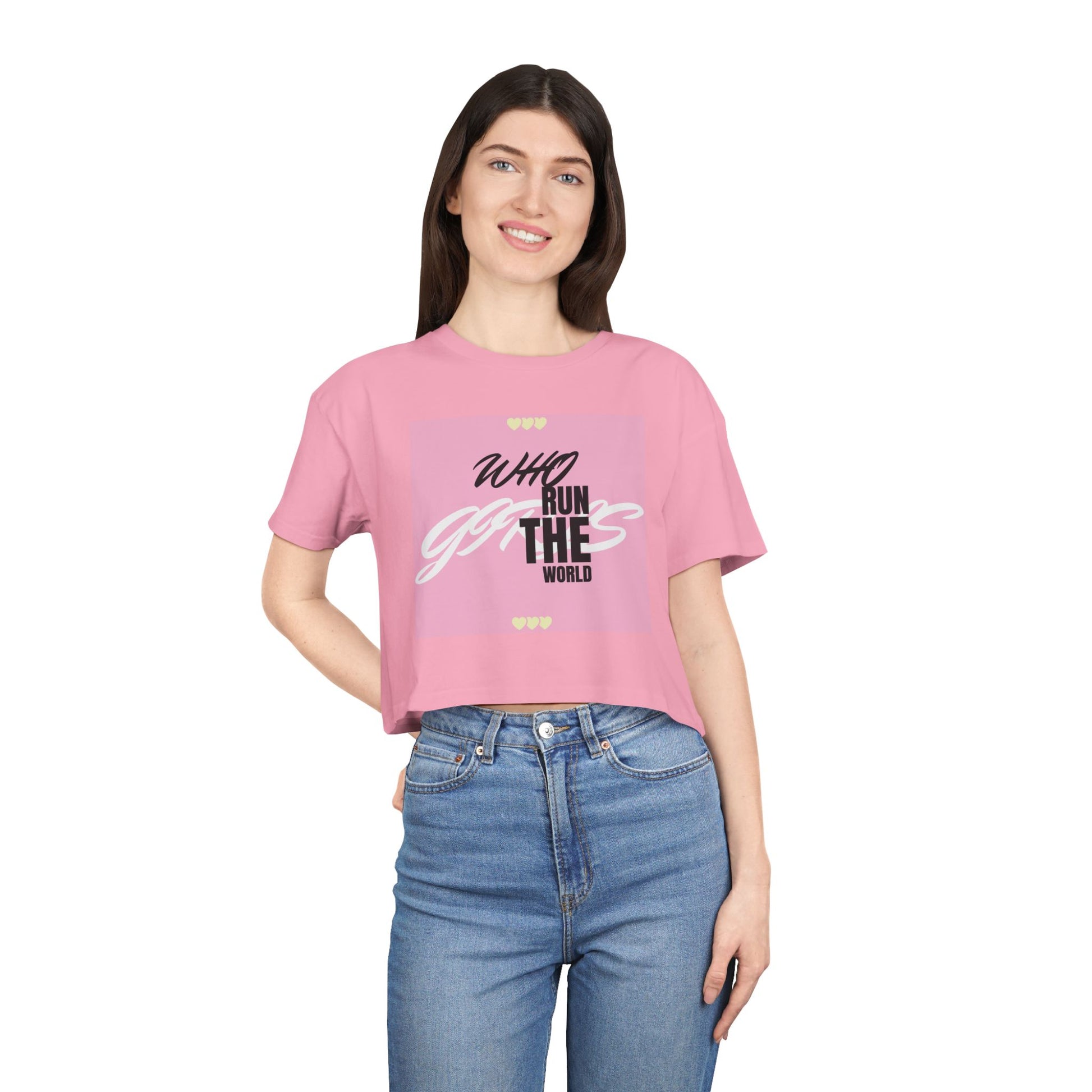 Trendy Crop Tops | Women's Graphic T-Shirt | A&J Empire