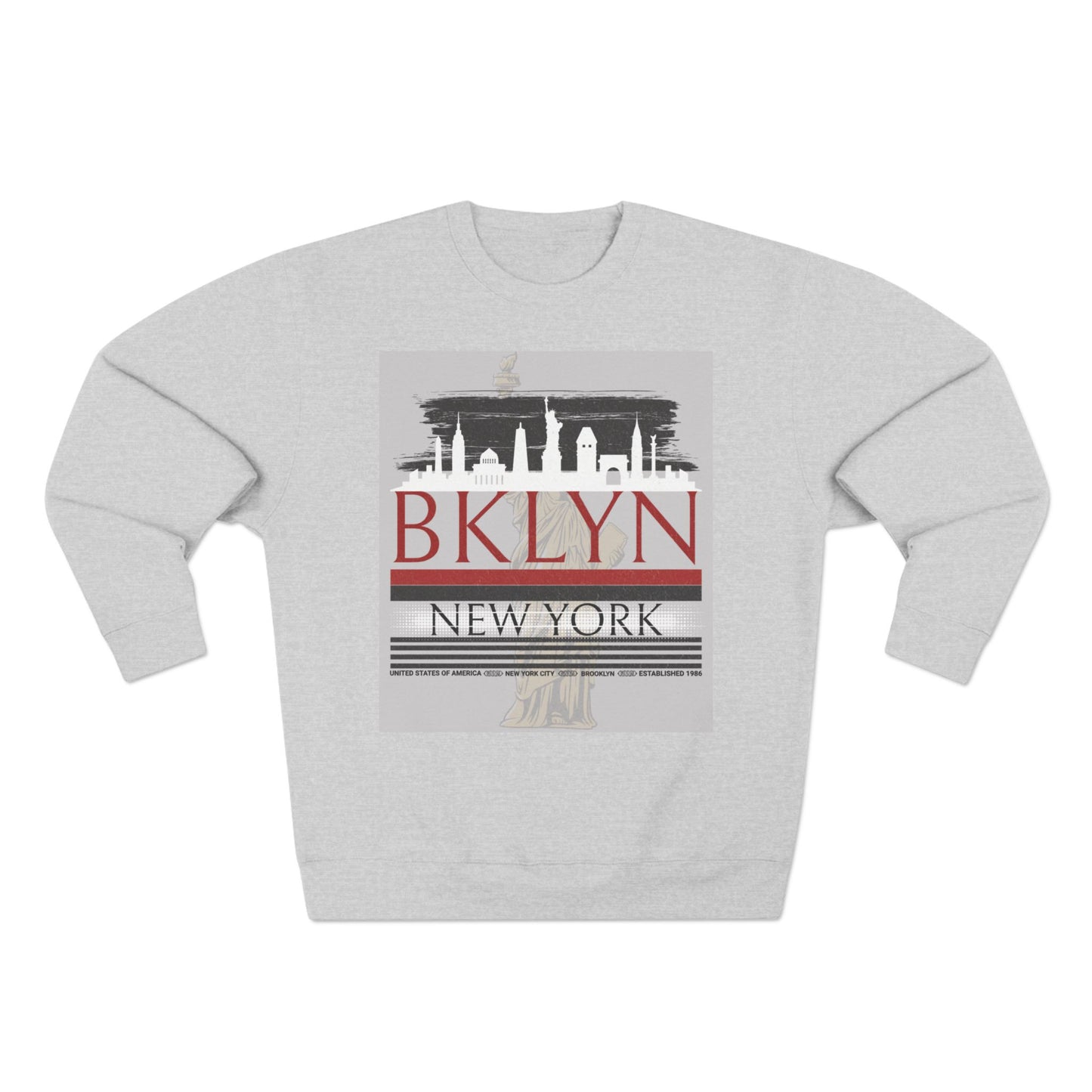 Brooklyn NYC Unisex Crewneck Sweatshirt - Casual Urban Apparel