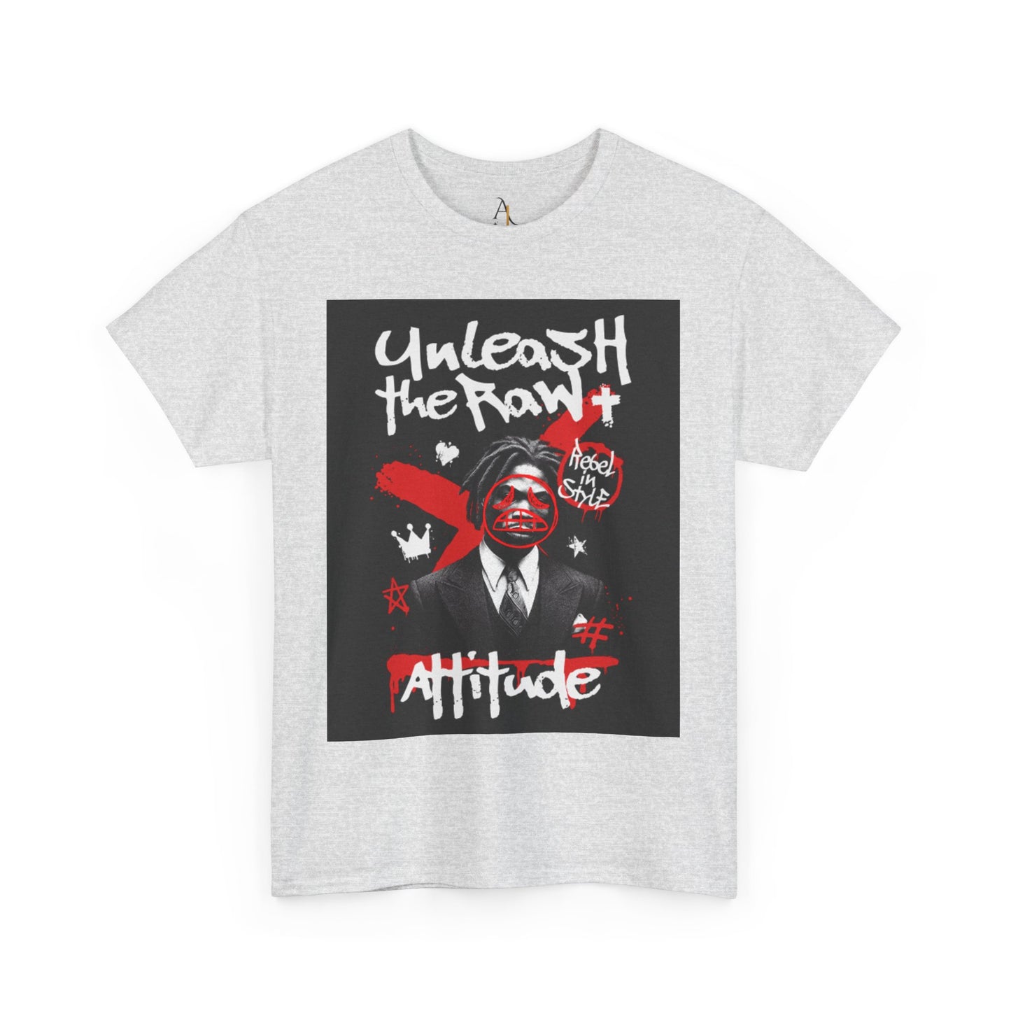 Unisex Heavy Cotton Tee - "Unleash the Raw" Attitude Graphic Shirt