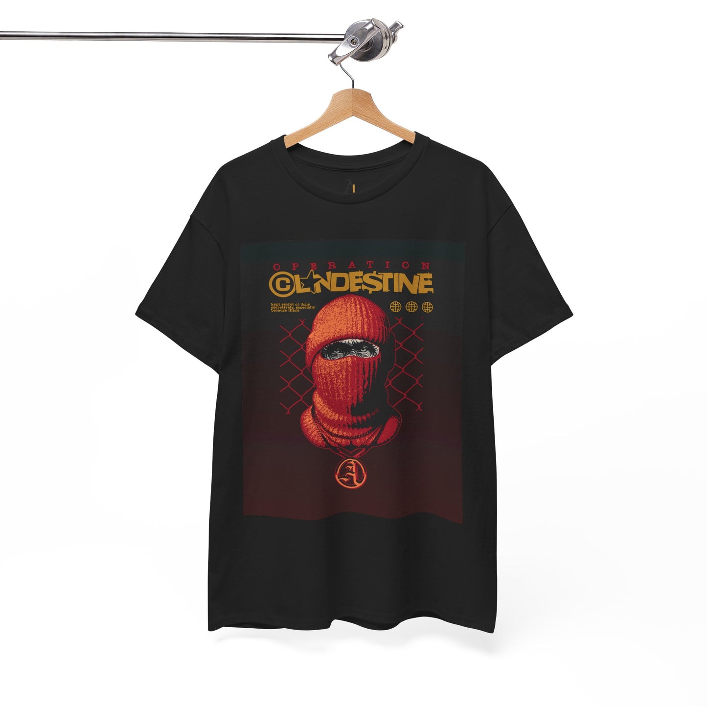 Operation Clandestine Unisex Heavy Cotton Tee - Retro Graphic T-Shirt