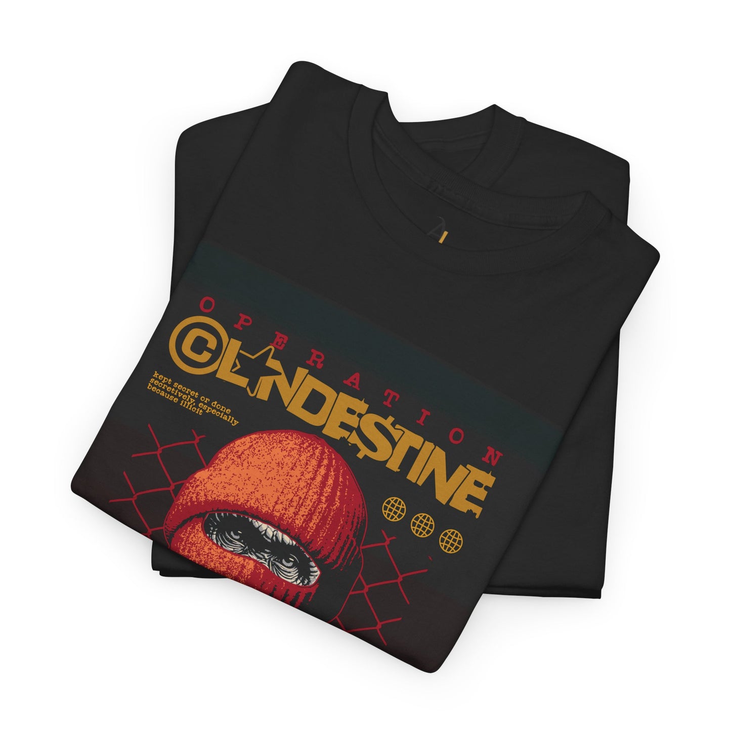 Operation Clandestine Unisex Heavy Cotton Tee - Retro Graphic T-Shirt