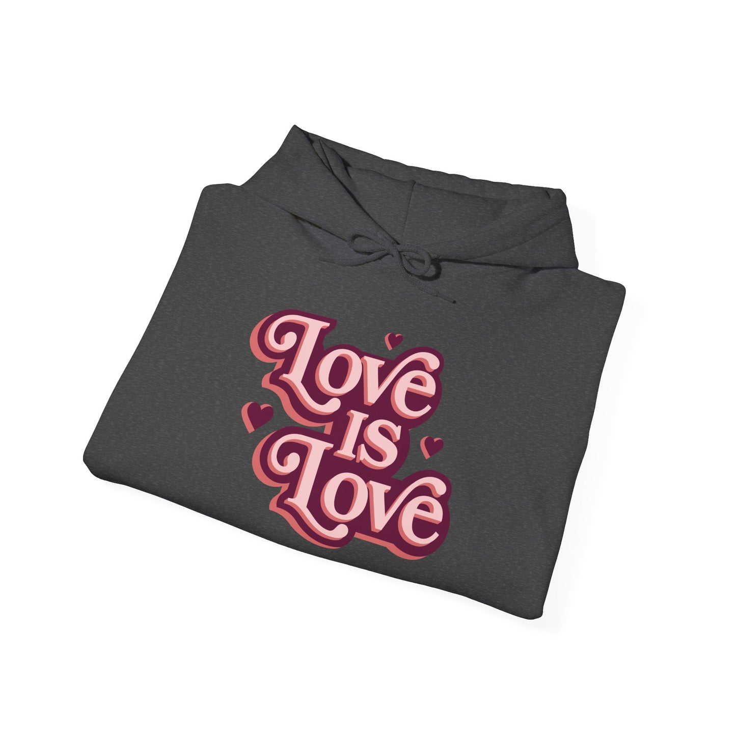 Love is Love Unisex Hooded Sweatshirt | Perfect for Pride & Valentine’s Day
