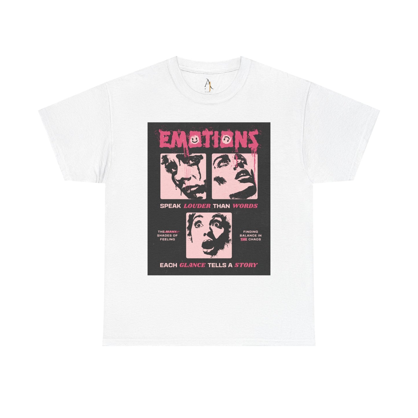 Trendy Graphic Tees | Emotions Graphic Shirt | A&J Empire