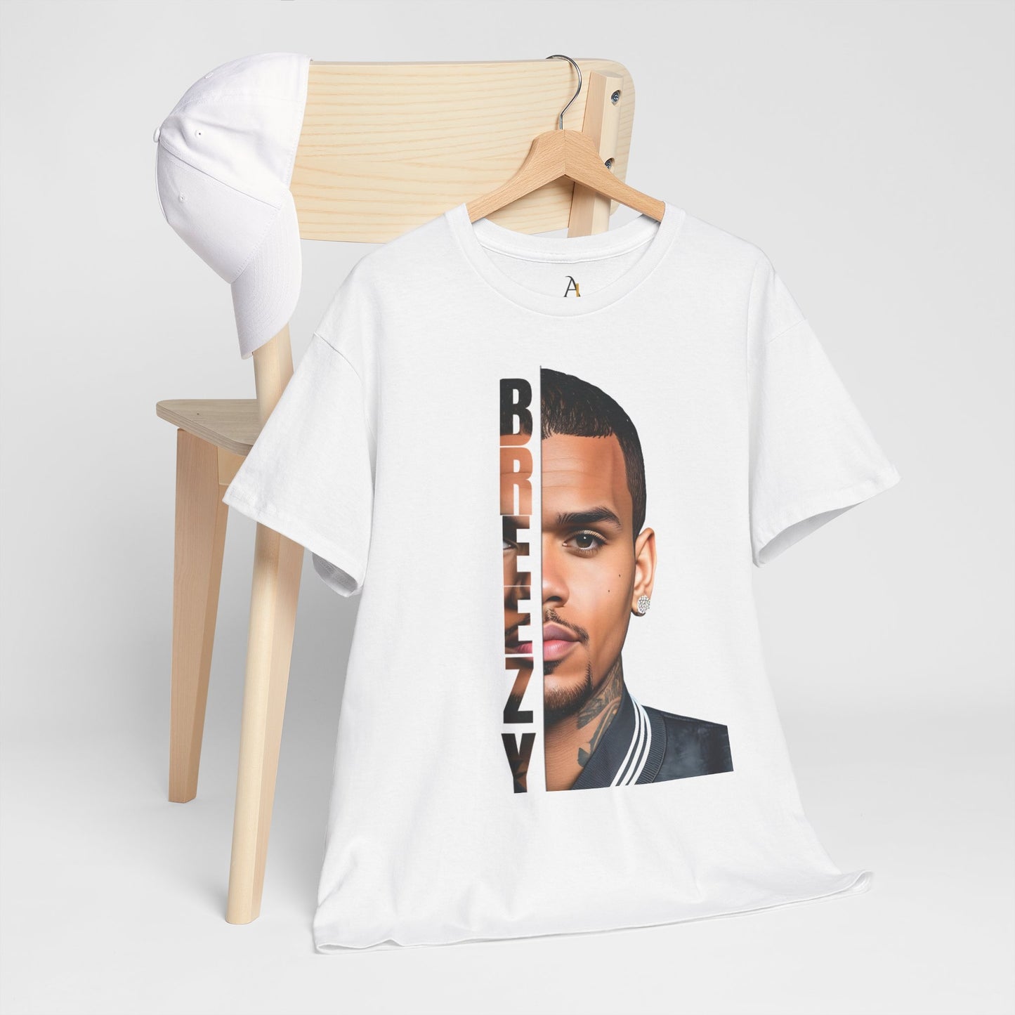 BREEZY Unisex Heavy Cotton Tee - Trendy Graphic T-Shirt for Music Lovers