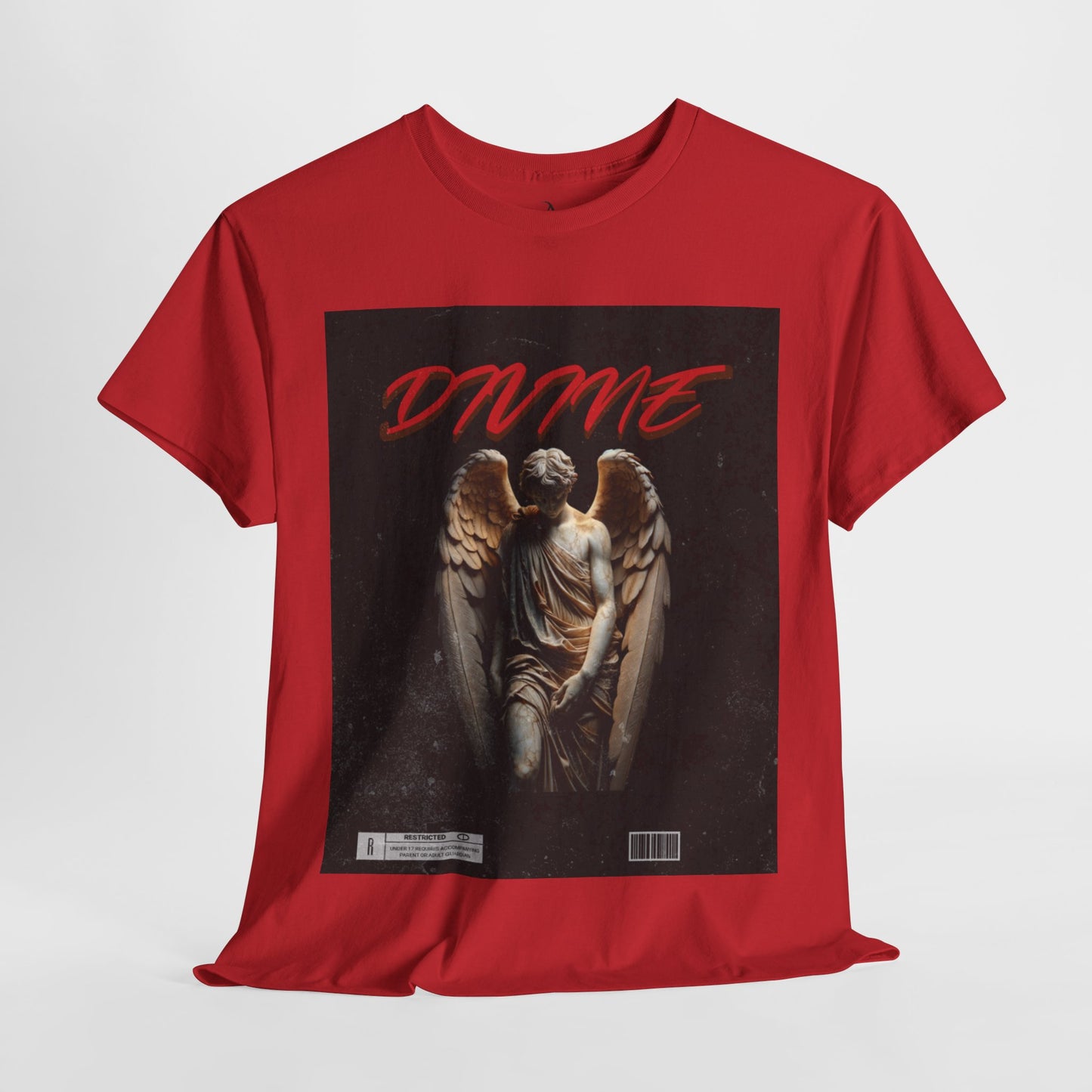Unisex Heavy Cotton Tee - Divine Angel Graphic T-Shirt