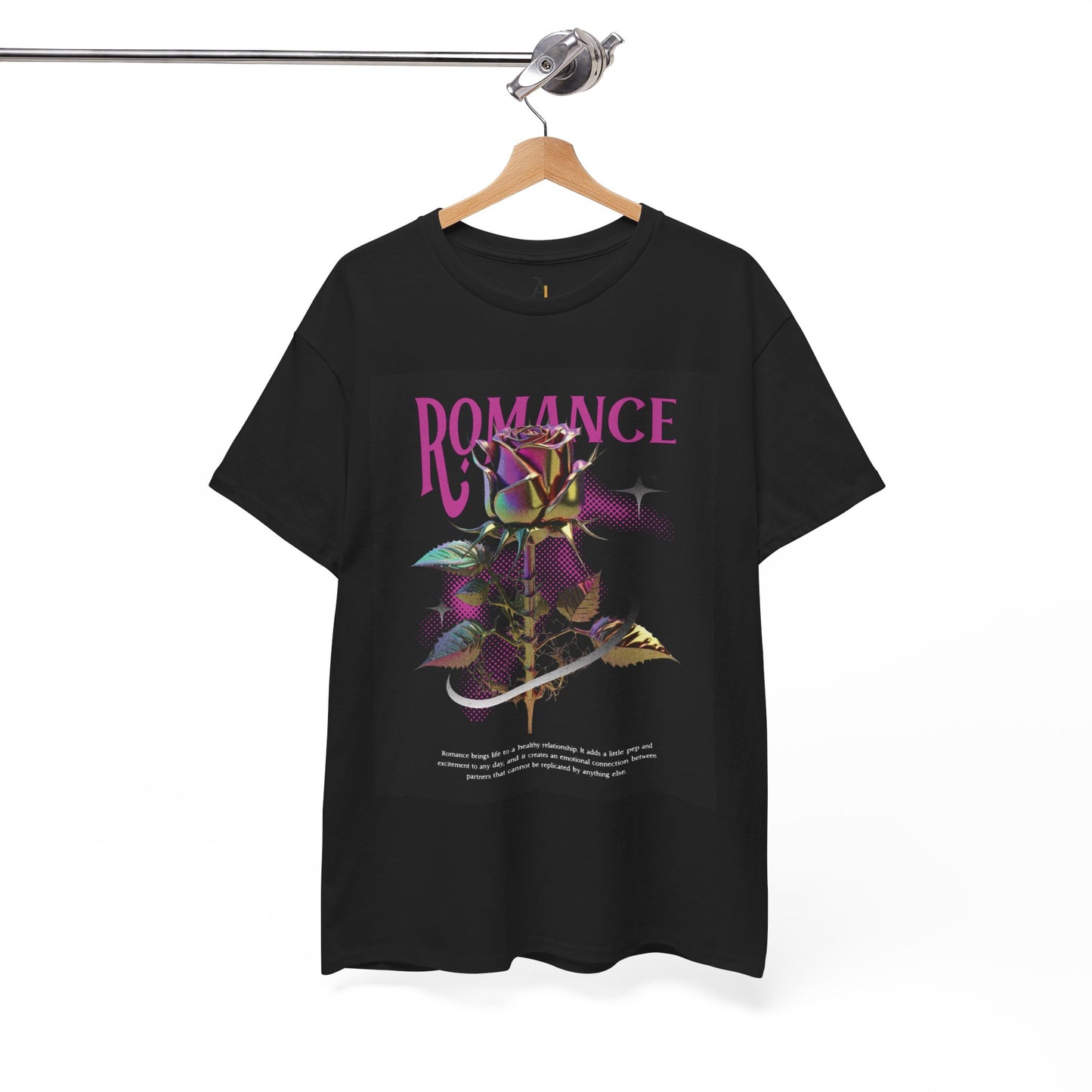 Romantic Floral Unisex Heavy Cotton Tee - Perfect Gift for Love Celebrations