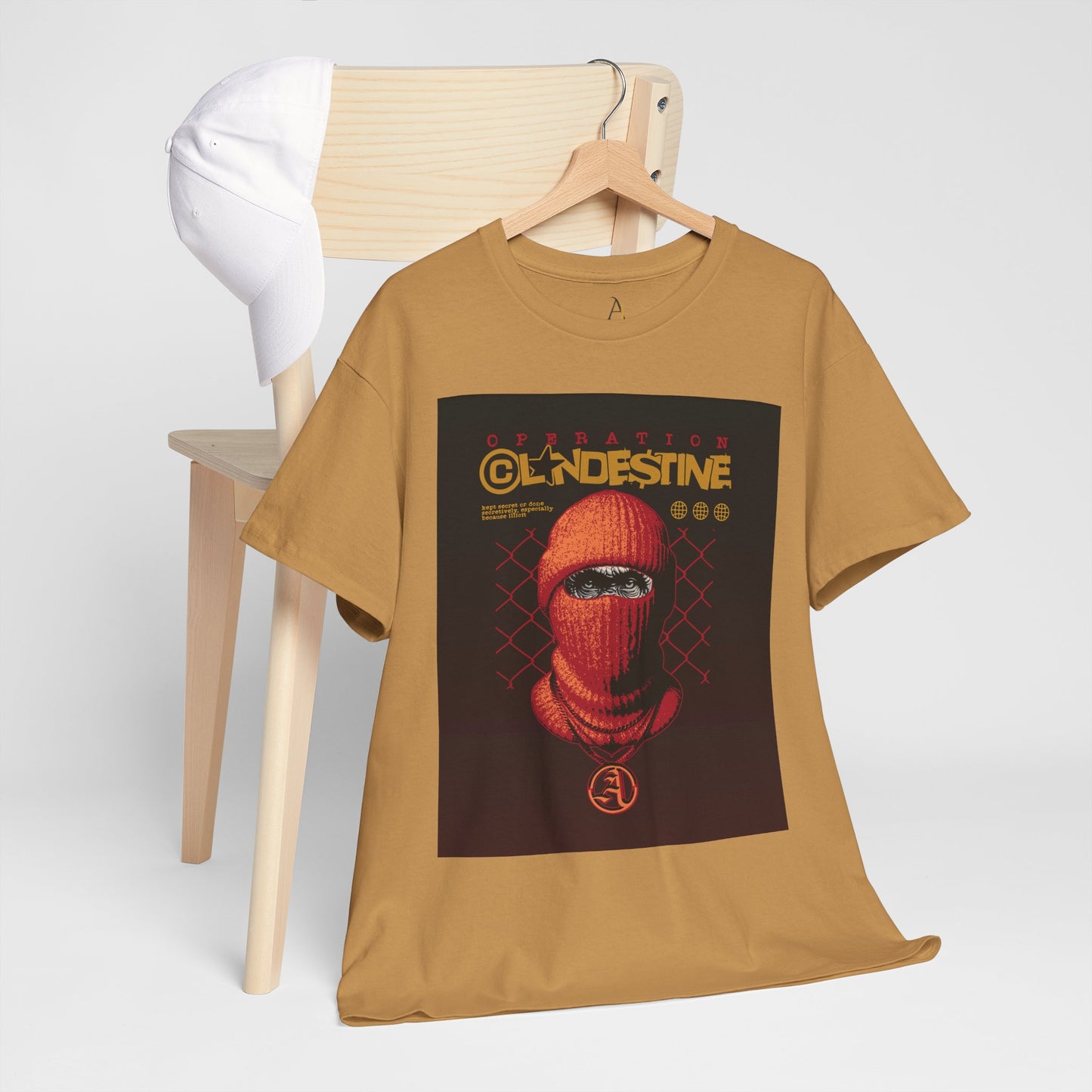 Operation Clandestine Unisex Heavy Cotton Tee - Retro Graphic T-Shirt