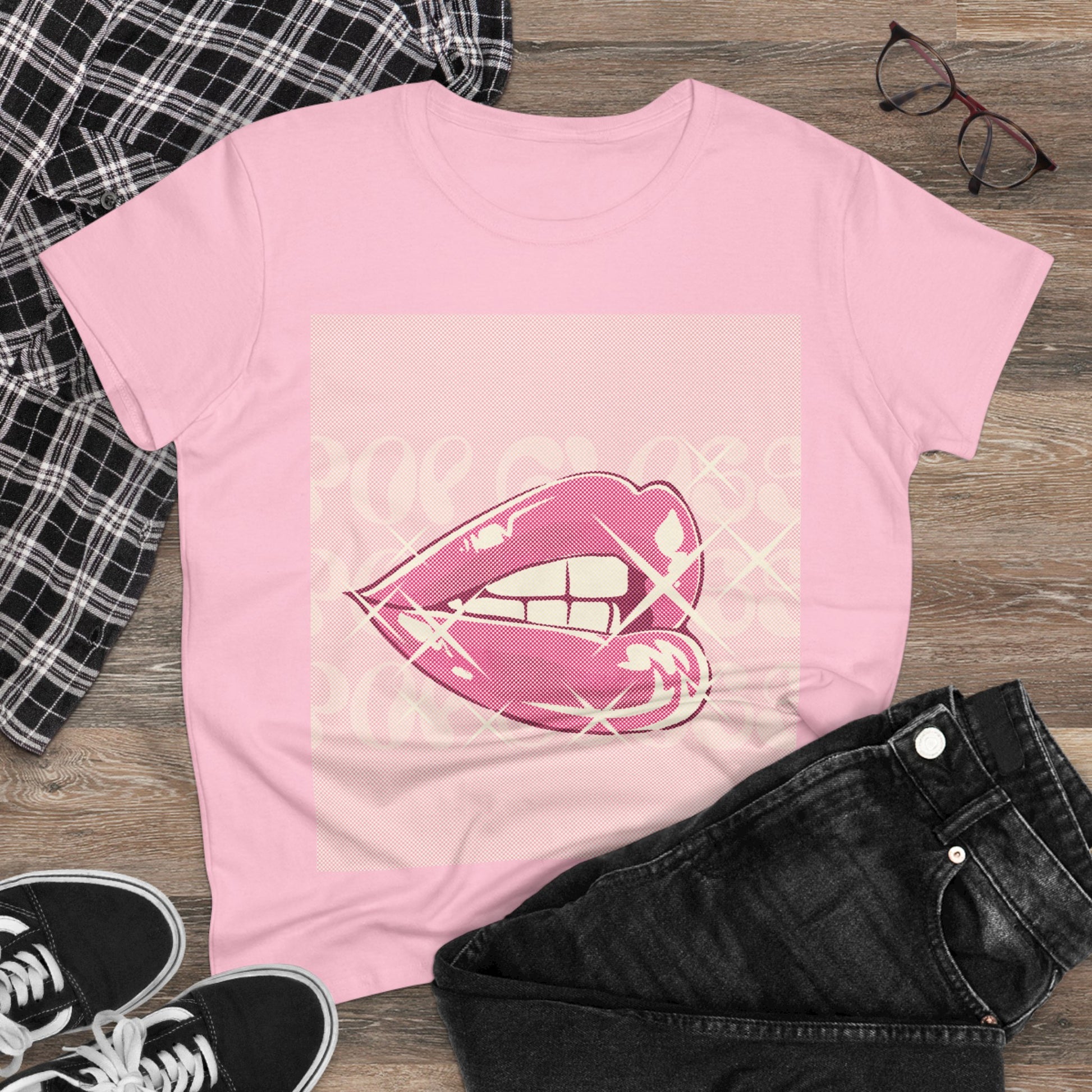 Lip Graphic Tees | Women's Cotton Tee | A&J Empire