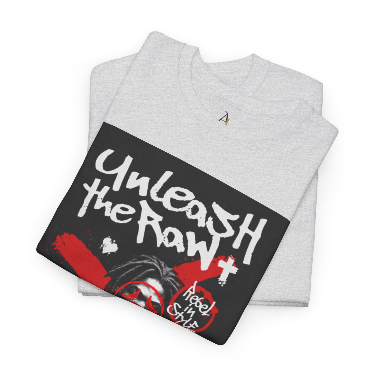 Unisex Heavy Cotton Tee - "Unleash the Raw" Attitude Graphic Shirt