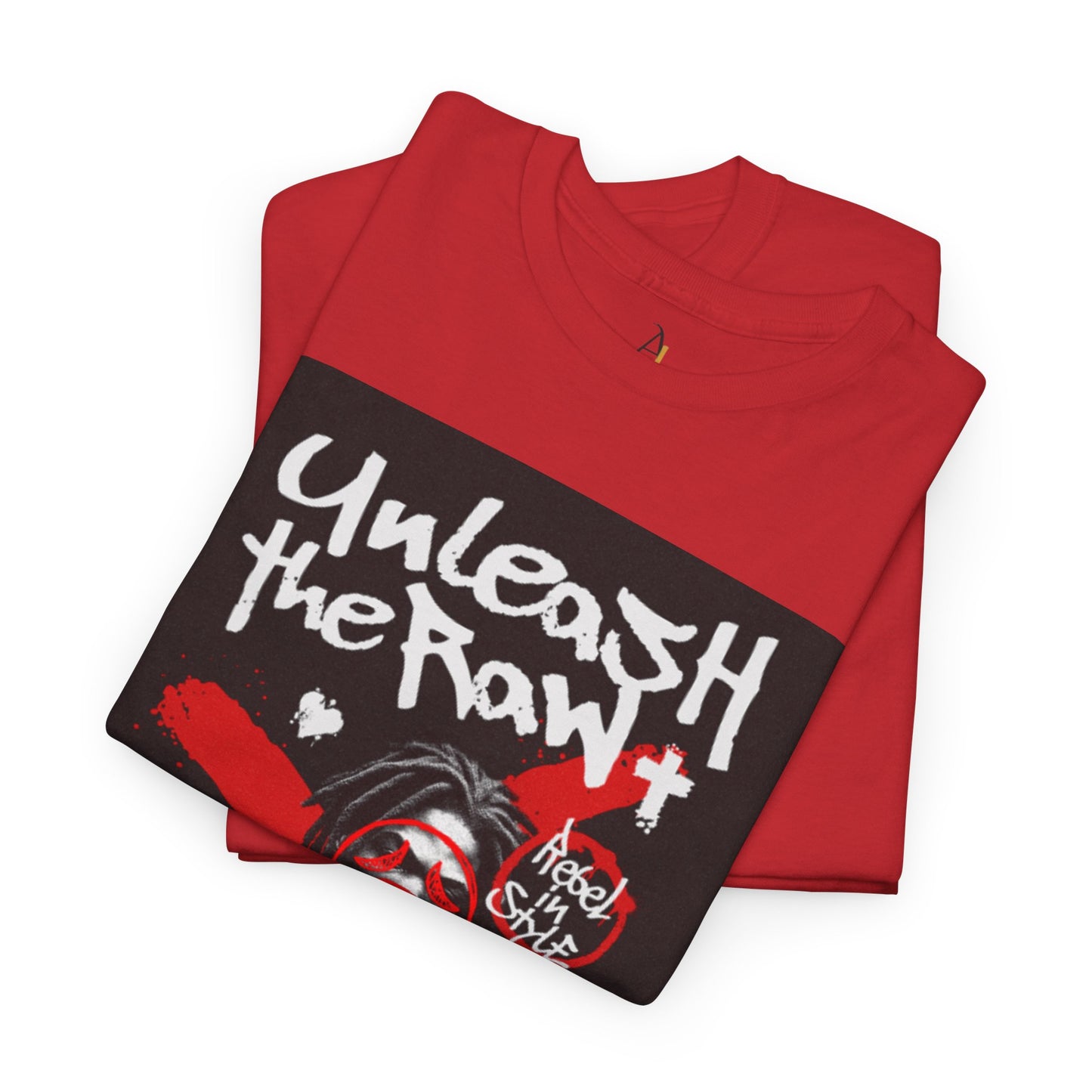 Unisex Heavy Cotton Tee - "Unleash the Raw" Attitude Graphic Shirt
