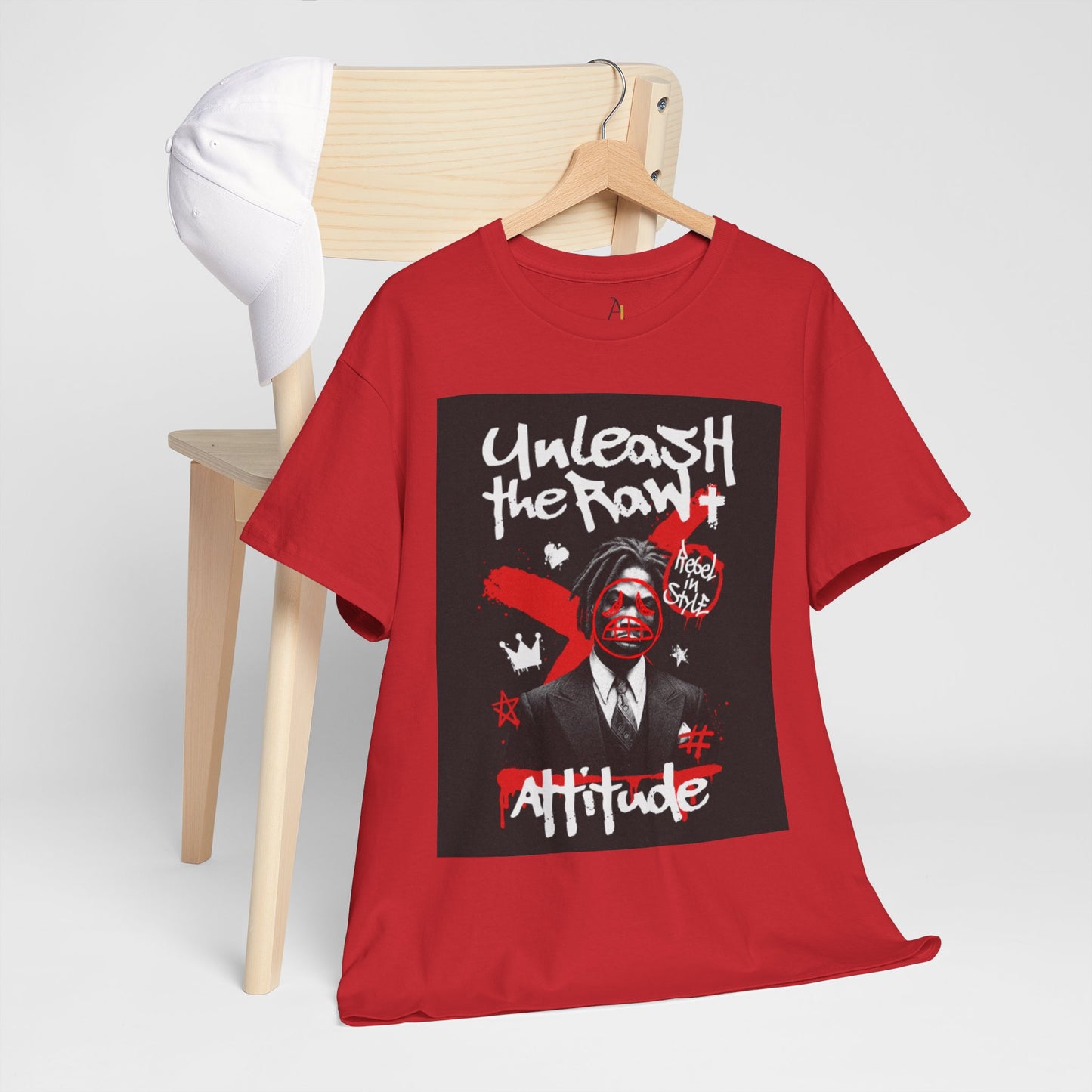 Unisex Heavy Cotton Tee - "Unleash the Raw" Attitude Graphic Shirt
