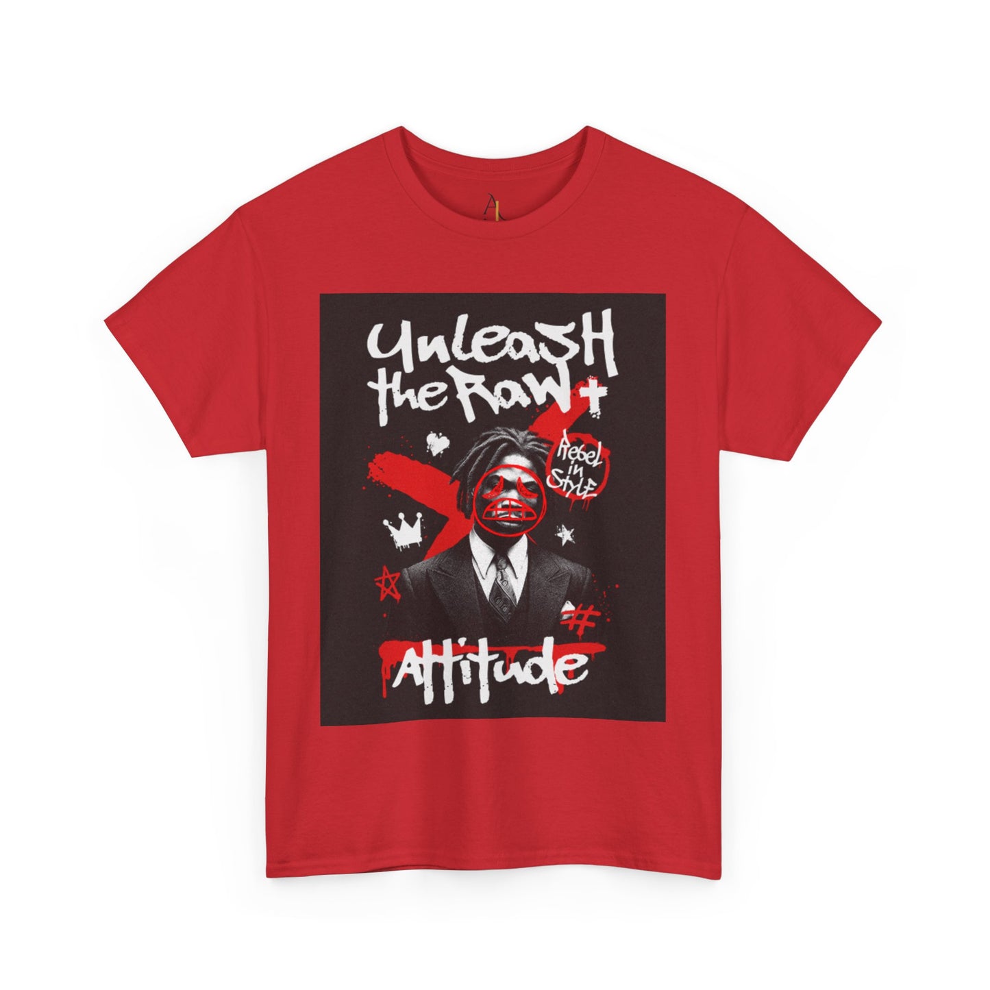 Unisex Heavy Cotton Tee - "Unleash the Raw" Attitude Graphic Shirt