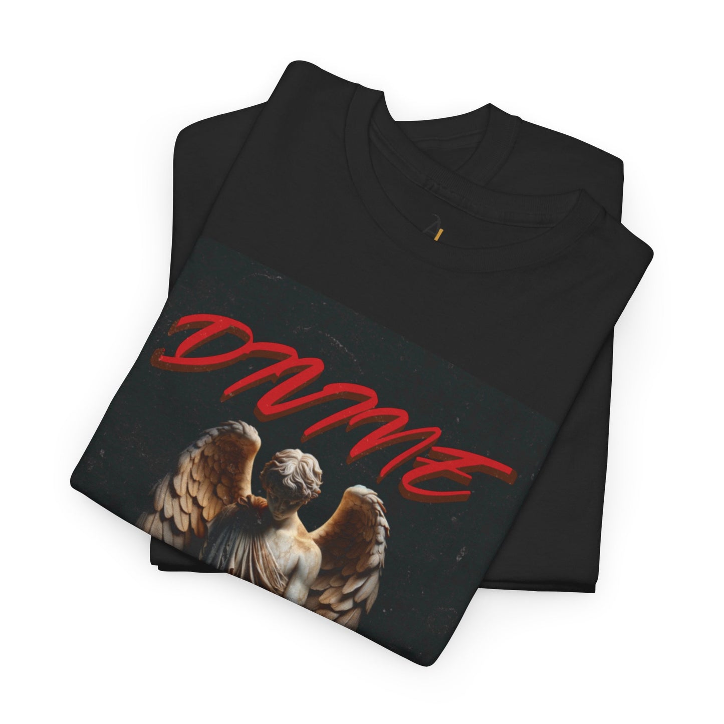 Unisex Heavy Cotton Tee - Divine Angel Graphic T-Shirt