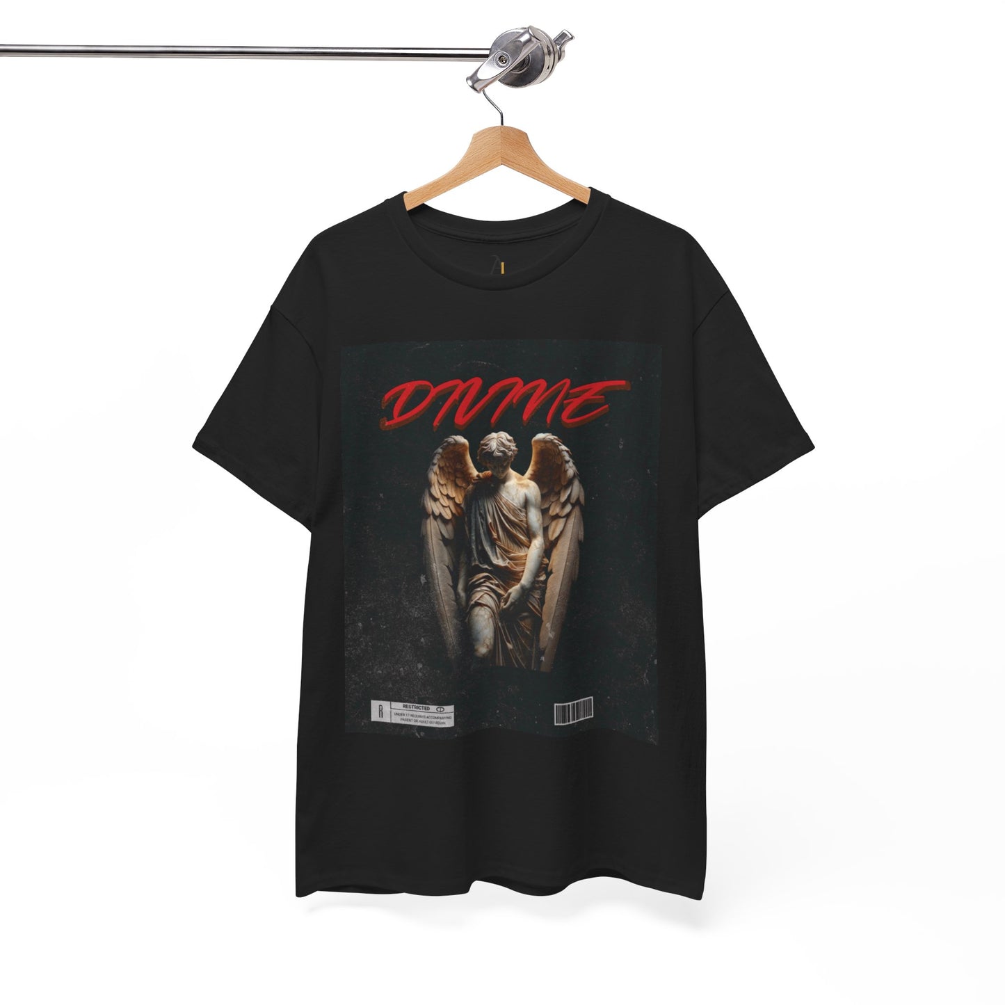 Unisex Heavy Cotton Tee - Divine Angel Graphic T-Shirt