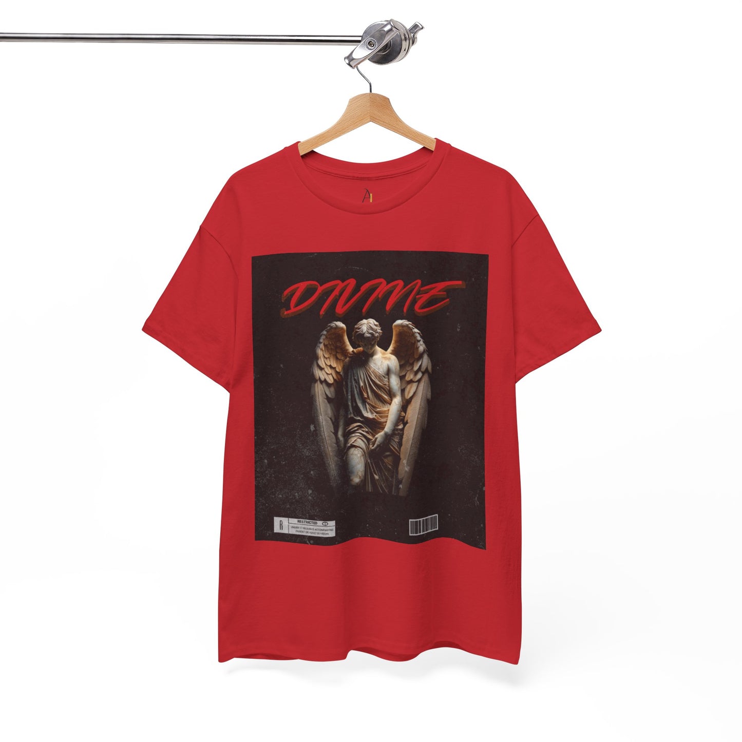 Unisex Heavy Cotton Tee - Divine Angel Graphic T-Shirt