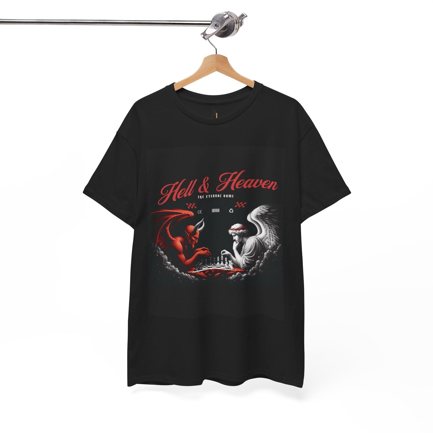 Hell & Heaven Unisex Heavy Cotton Tee - Bold Graphic Tee for Statement Style