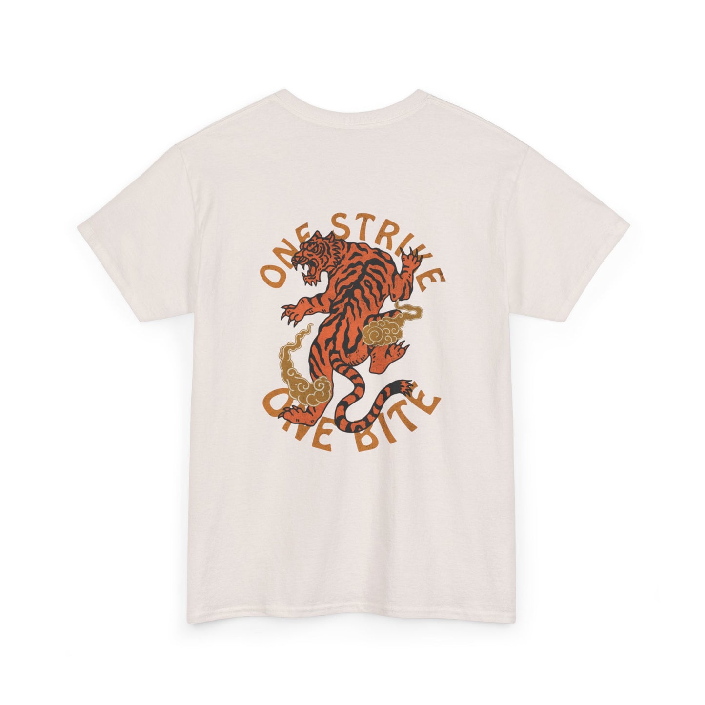 Unisex Heavy Cotton Tee - Fierce Tiger Design | Casual Streetwear for Animal Lovers