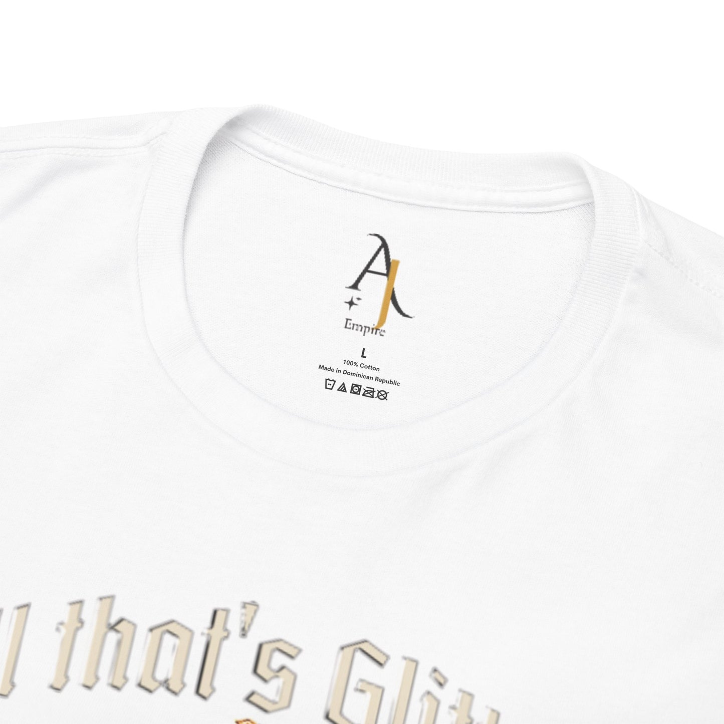 All That Glitters Unisex Heavy Cotton Tee - Statement Graphic T-Shirt