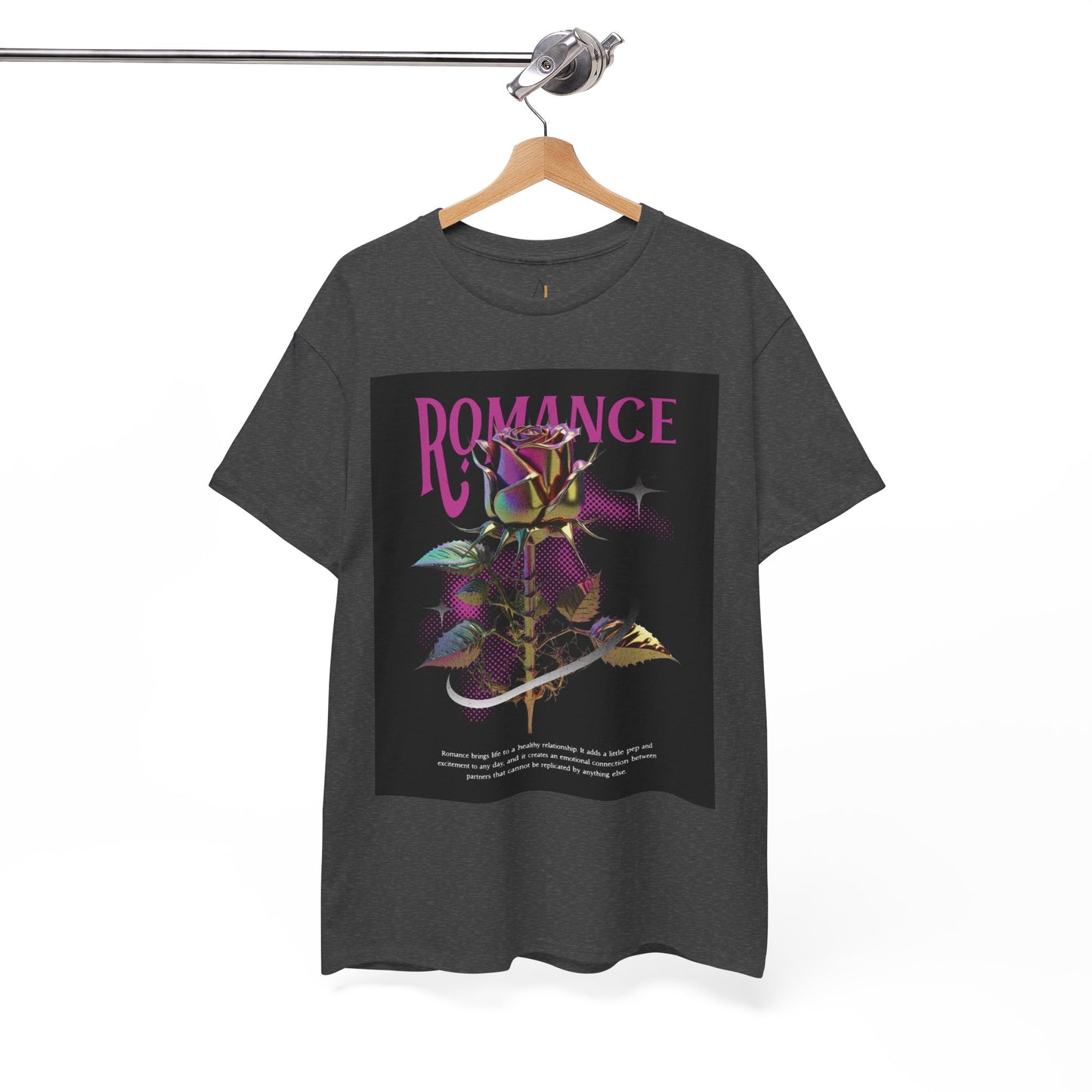 Romantic Floral Unisex Heavy Cotton Tee - Perfect Gift for Love Celebrations