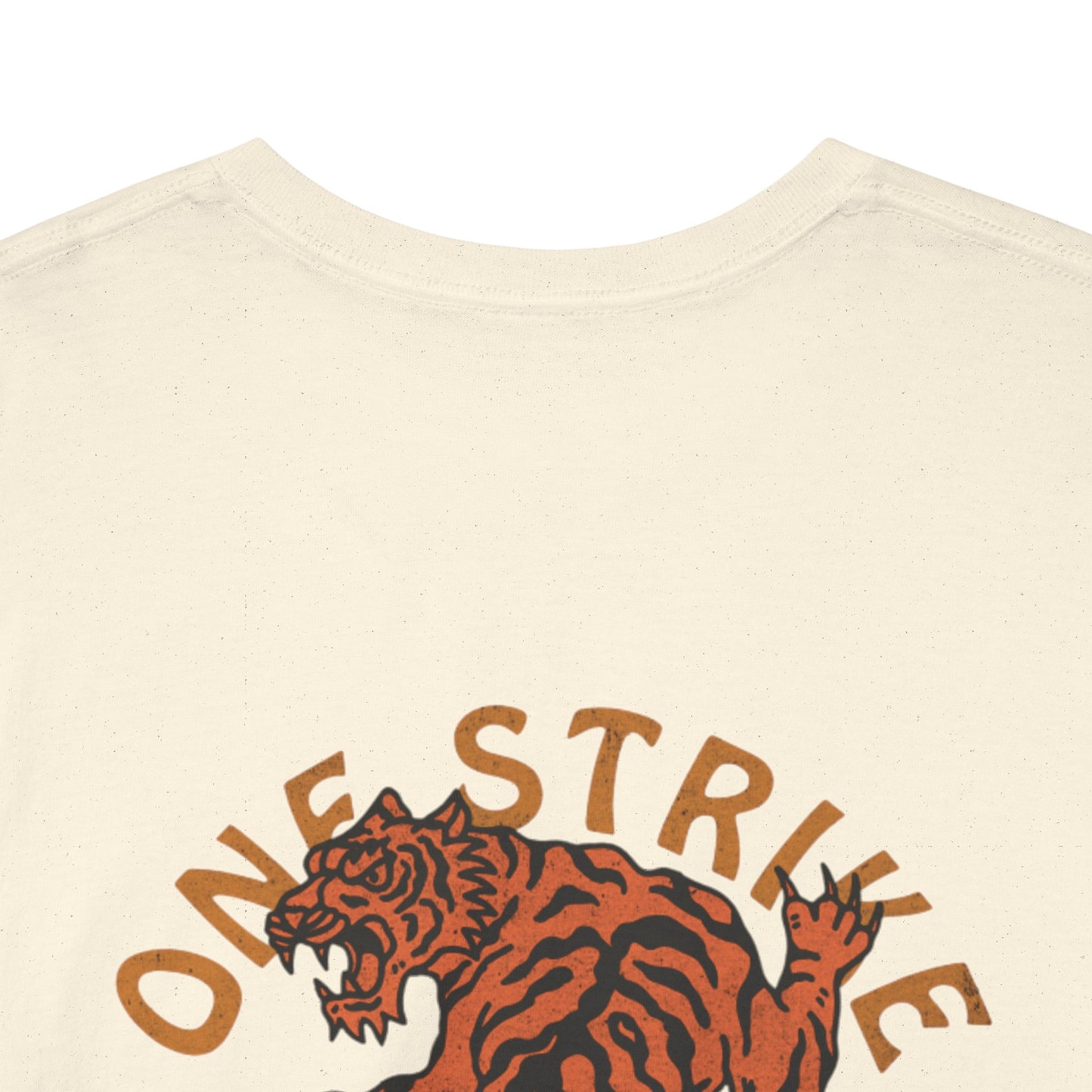 Unisex Heavy Cotton Tee - Fierce Tiger Design | Casual Streetwear for Animal Lovers
